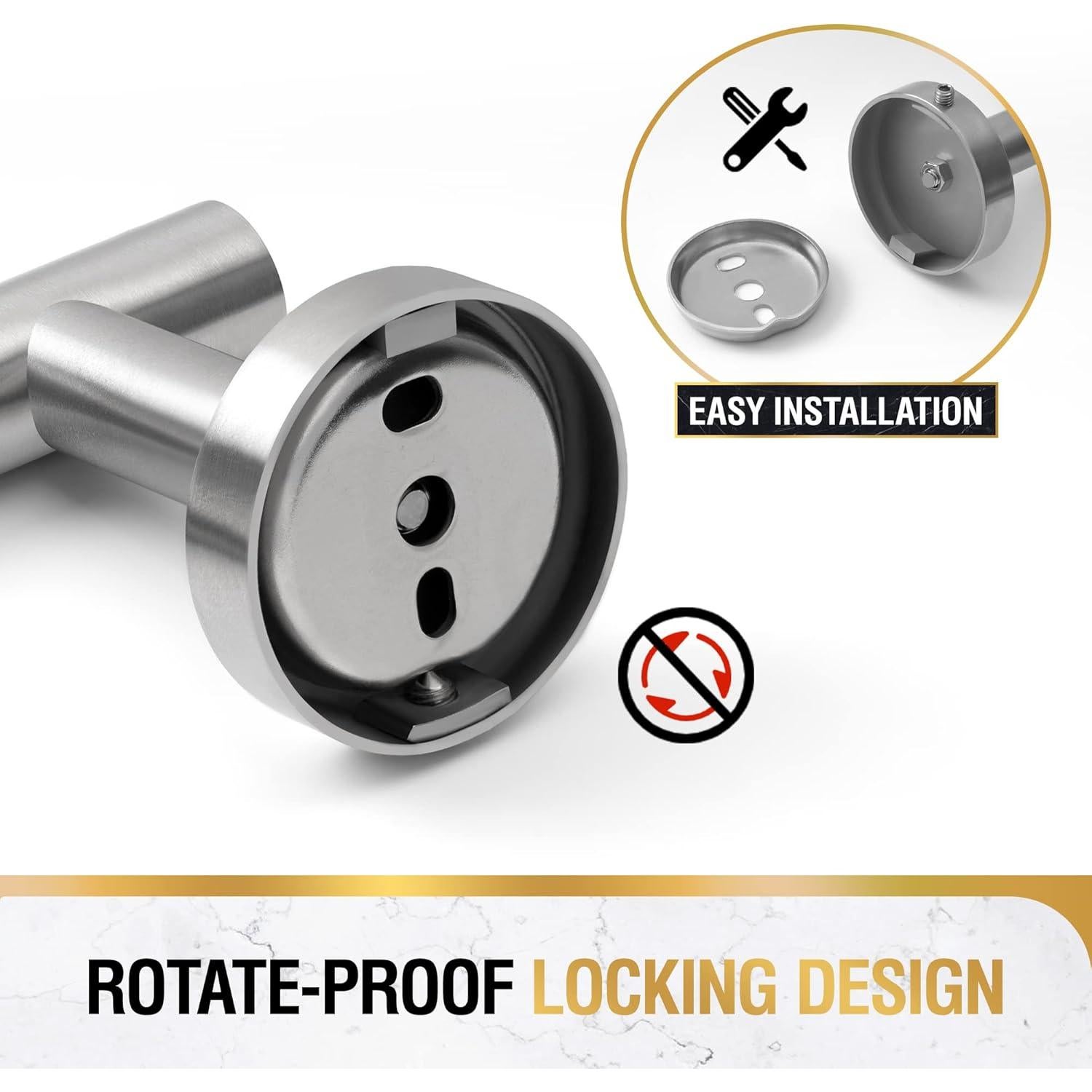 Barra de Toalla HITSLAM Acero Inoxidable 50.29 cm Cepillado