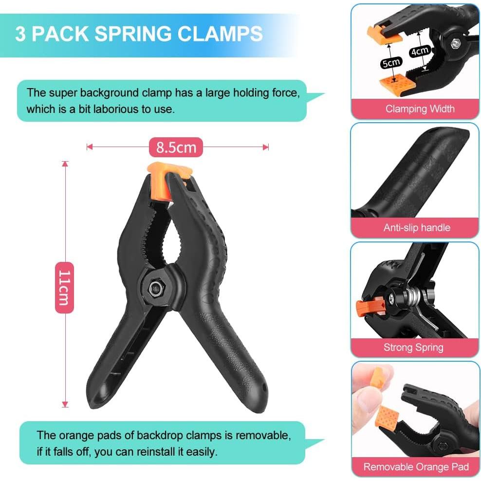 Fondo de Pantalla Verde JEBUTU 1.92 x 3.05 m con Soporte