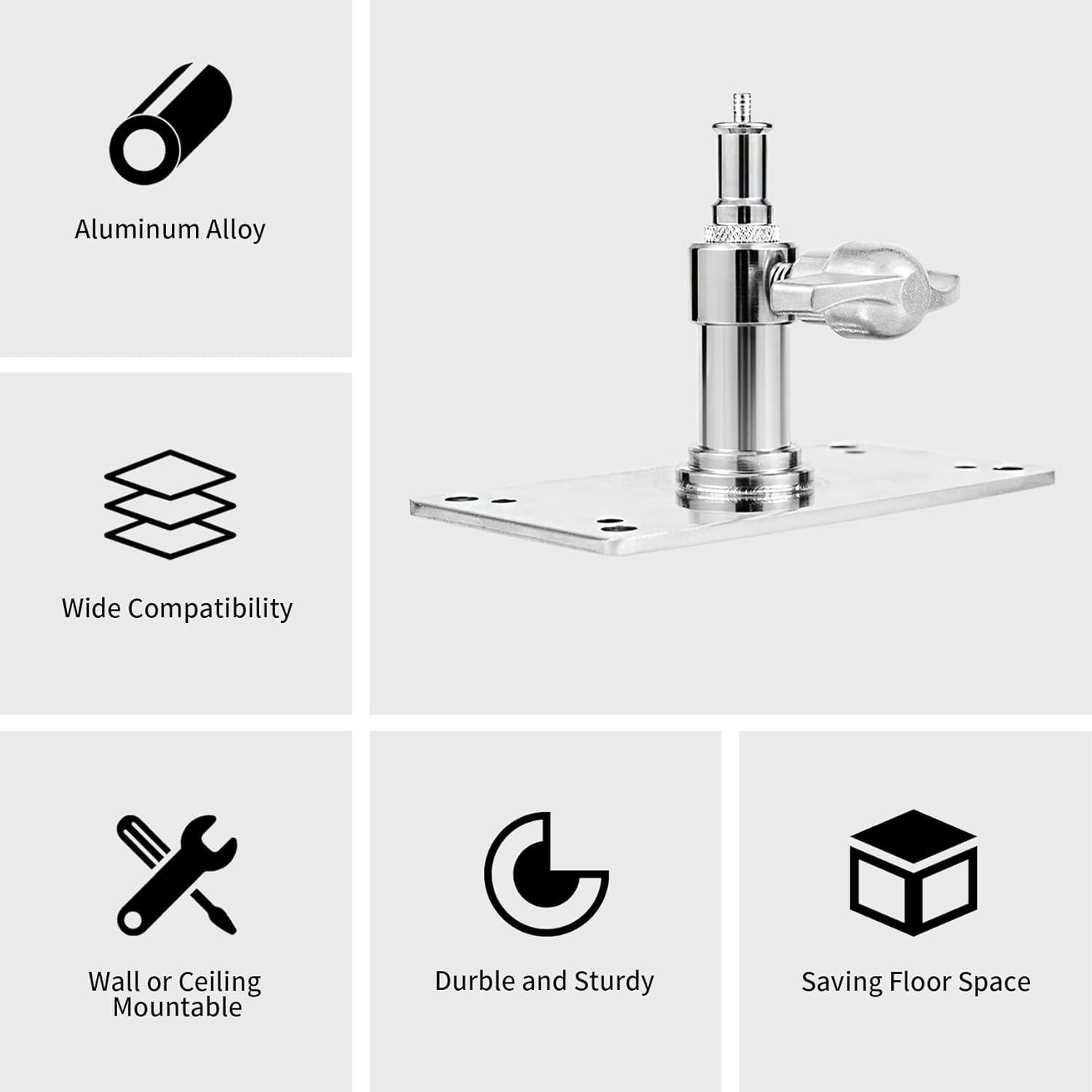 Soporte de Pared para Cámara Meking, Metal, 8x15x15.24cm