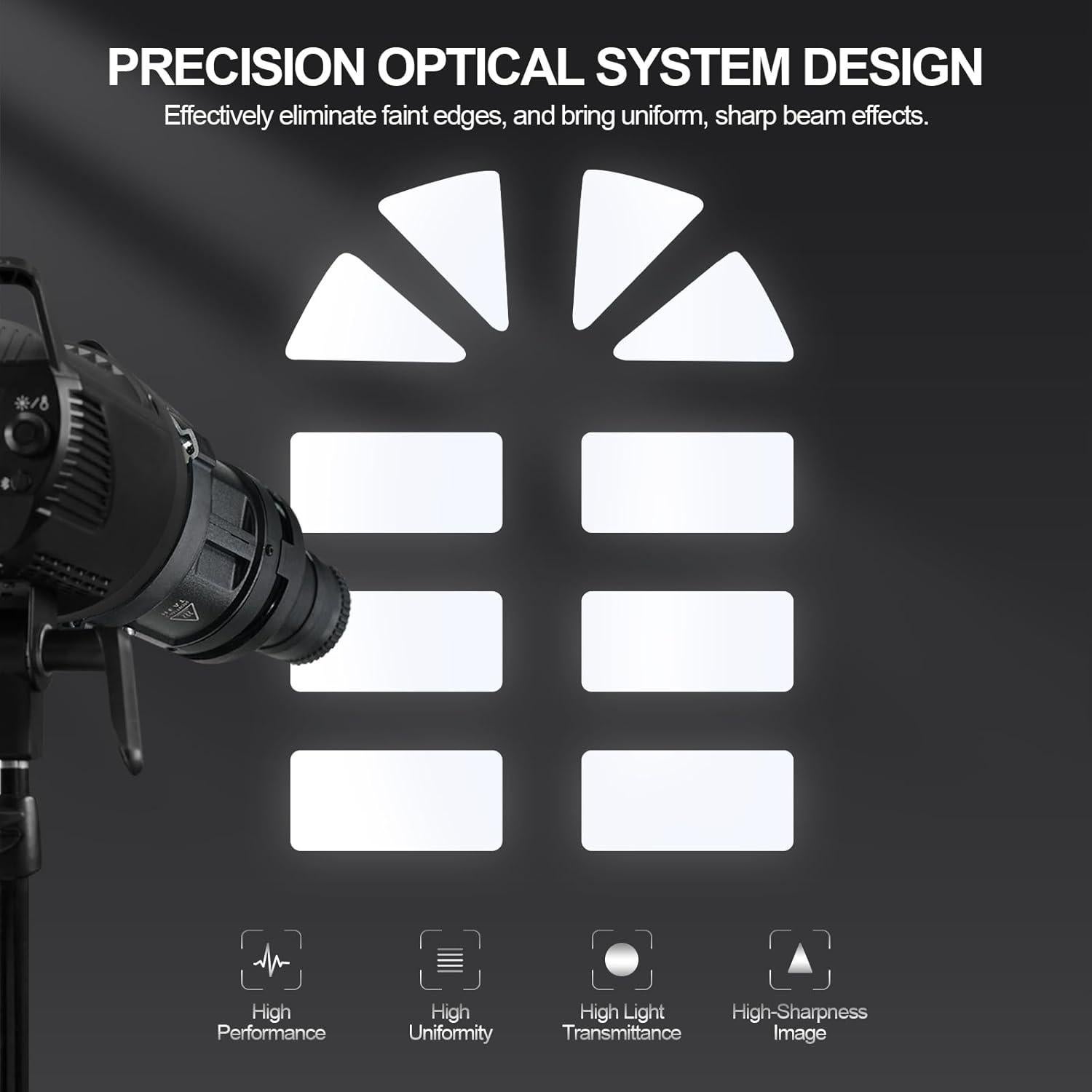 Snoot Óptico Wellmaking S-80LED Montura Bowens 1.28kg