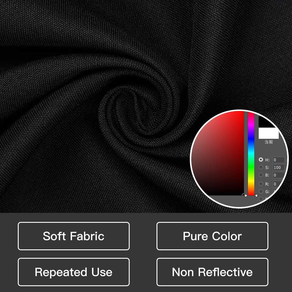 Fondo Negro 3x3.6m MOUNTDOG con Clips y Abrazaderas