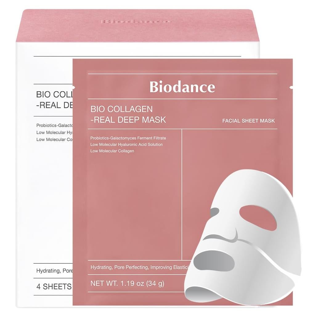 Mascarilla Hidratante Biodance Bio-Collagen 16 Piezas 34g