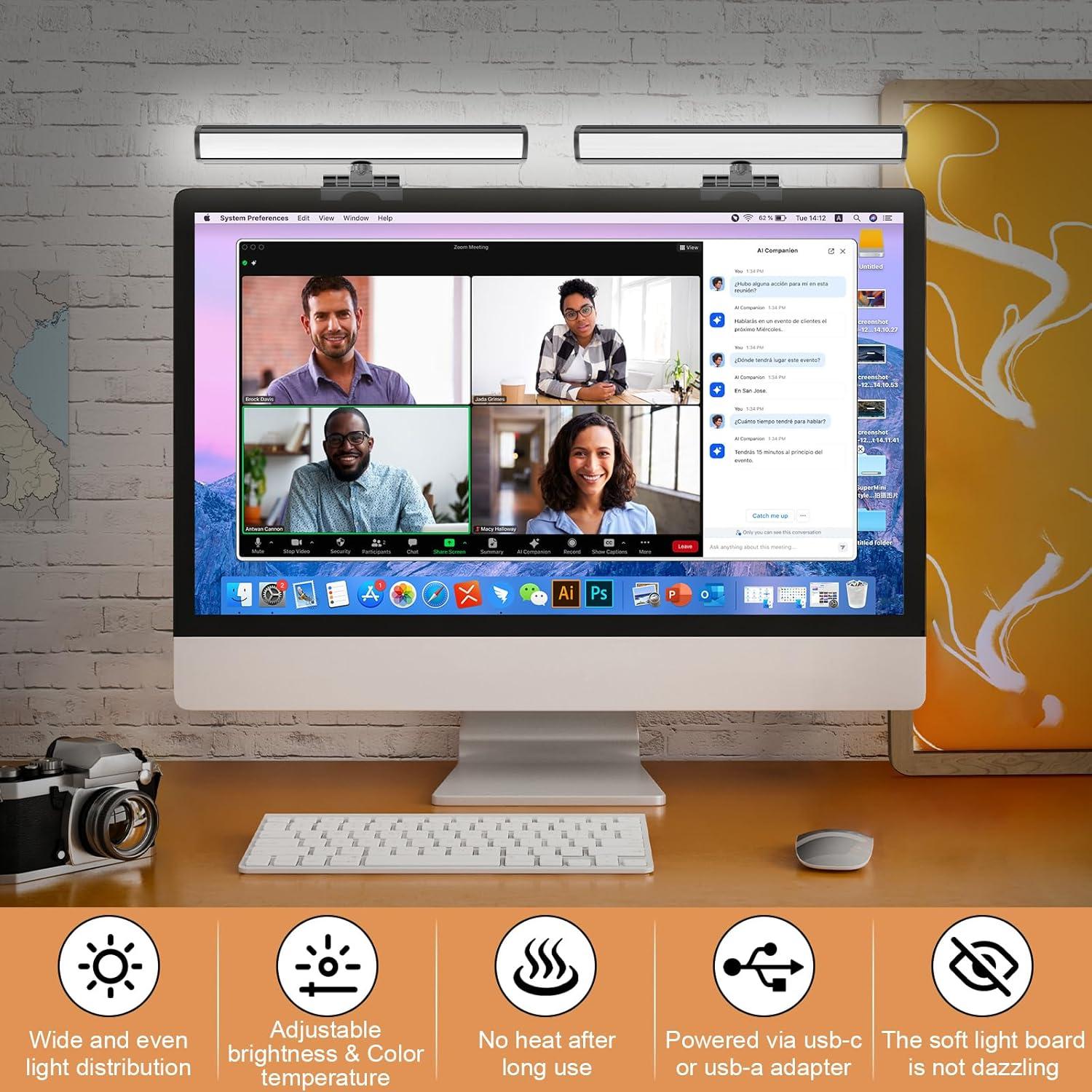 Barra de Luz para Videoconferencias Hagibis H200 - 10 Brillos