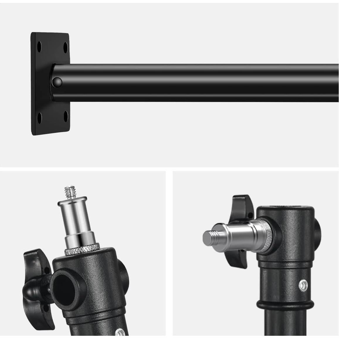 Soporte de Estudio Fotográfico Montaje en Pared Soonpho 2Pack Ajustable