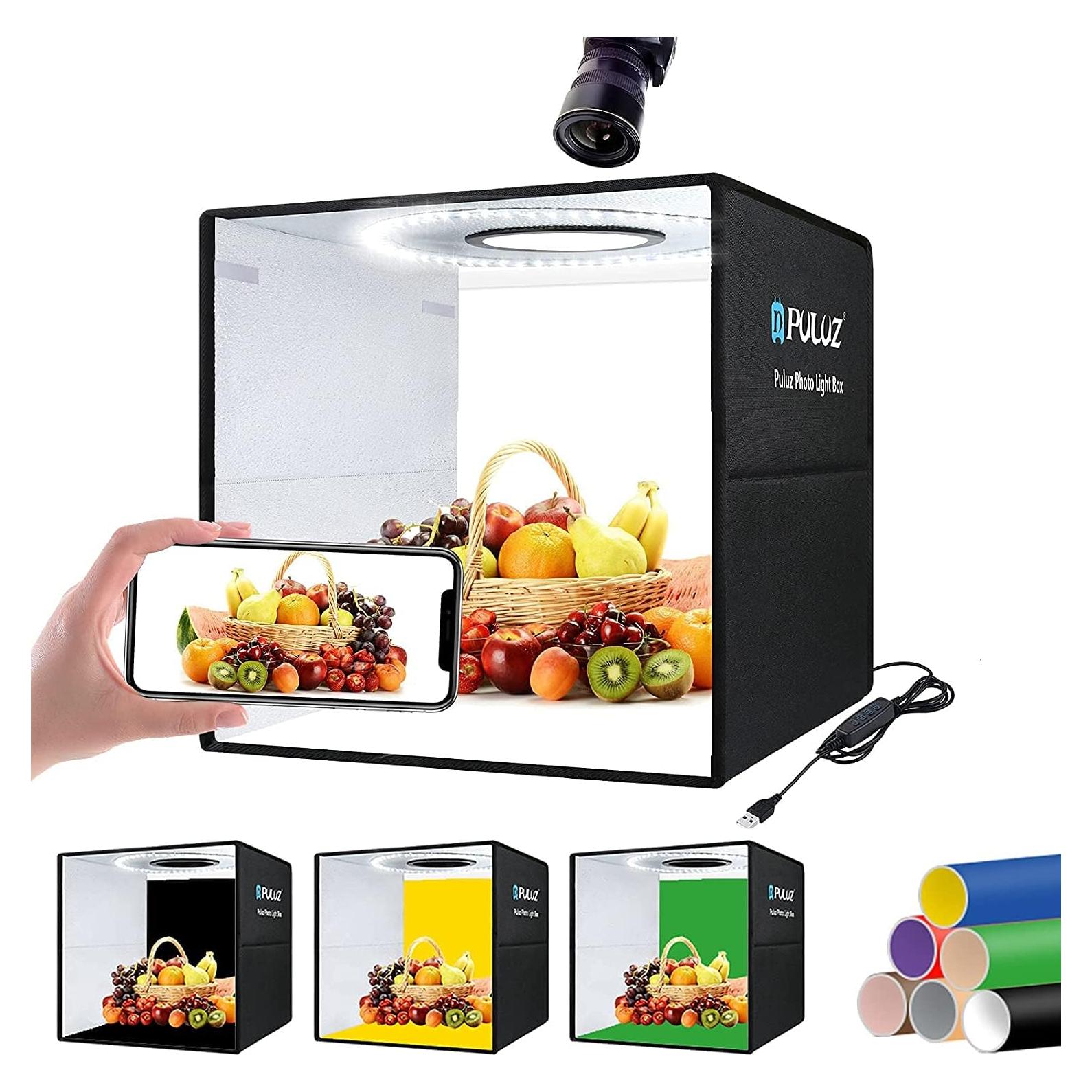 Caja de Luz Fotográfica Plegable OBEST 40cm con 160 LED