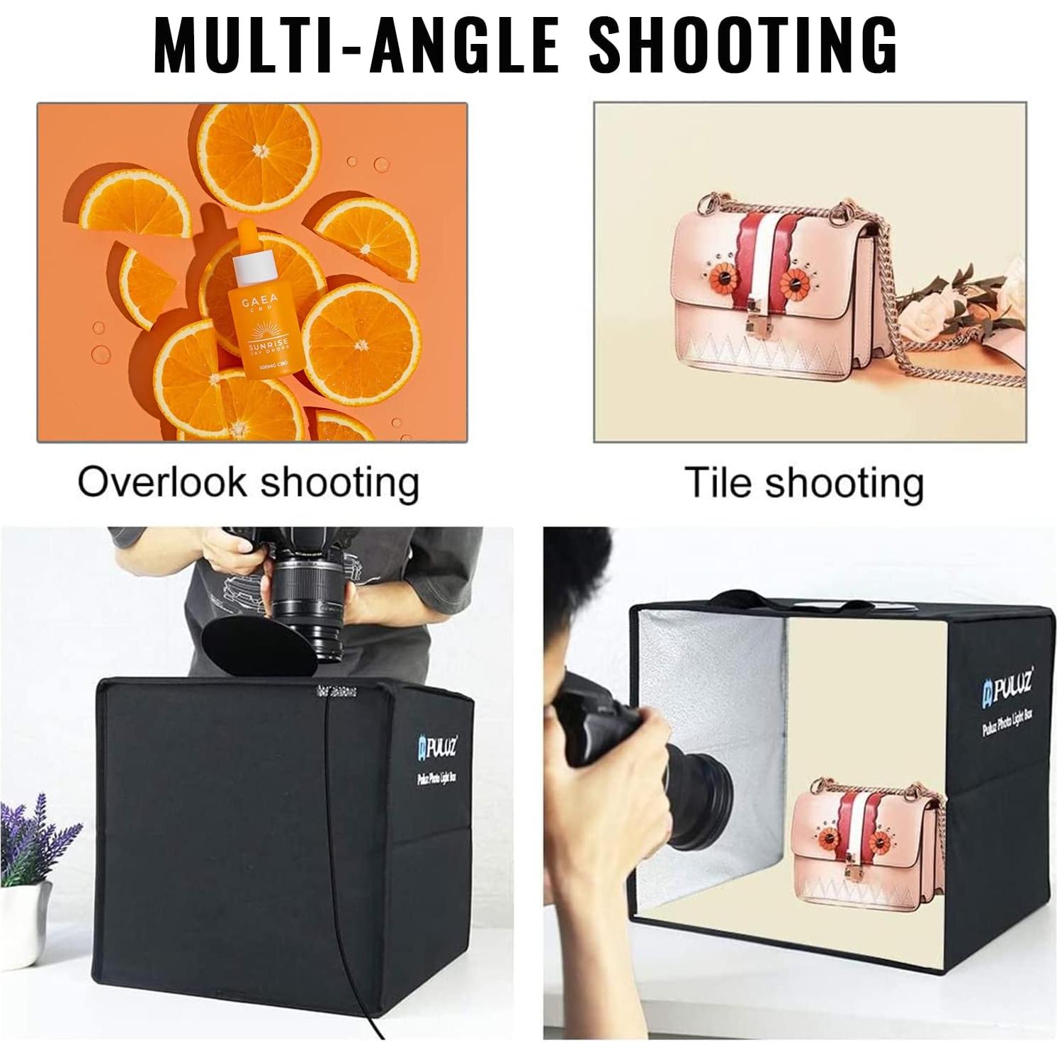 Caja de Luz Fotográfica Plegable OBEST 40cm con 160 LED