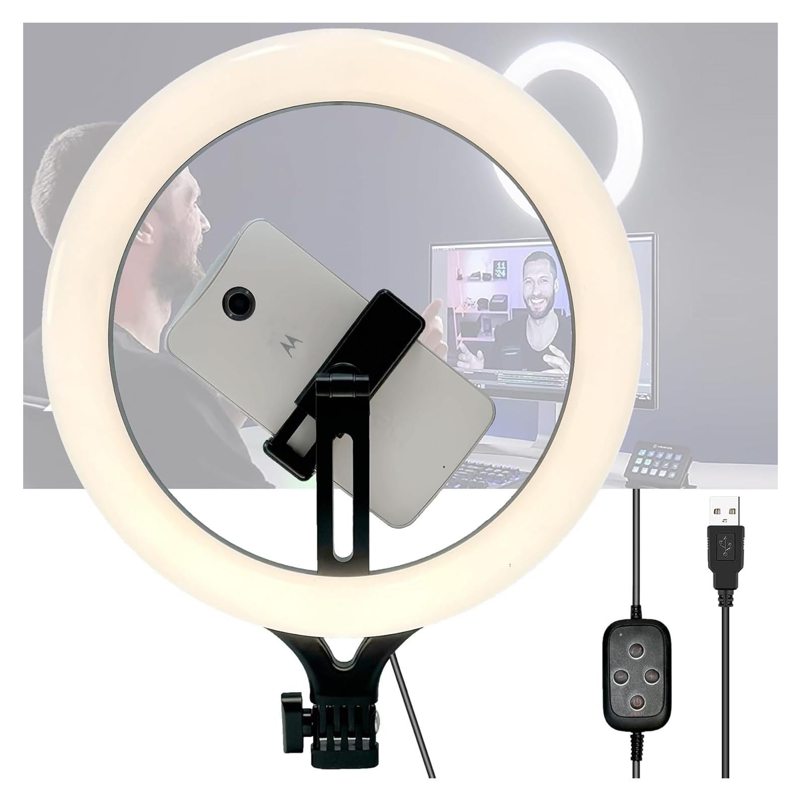 Anillo de Luz Selfie 27.94 cm Acetaken con Soporte Universal