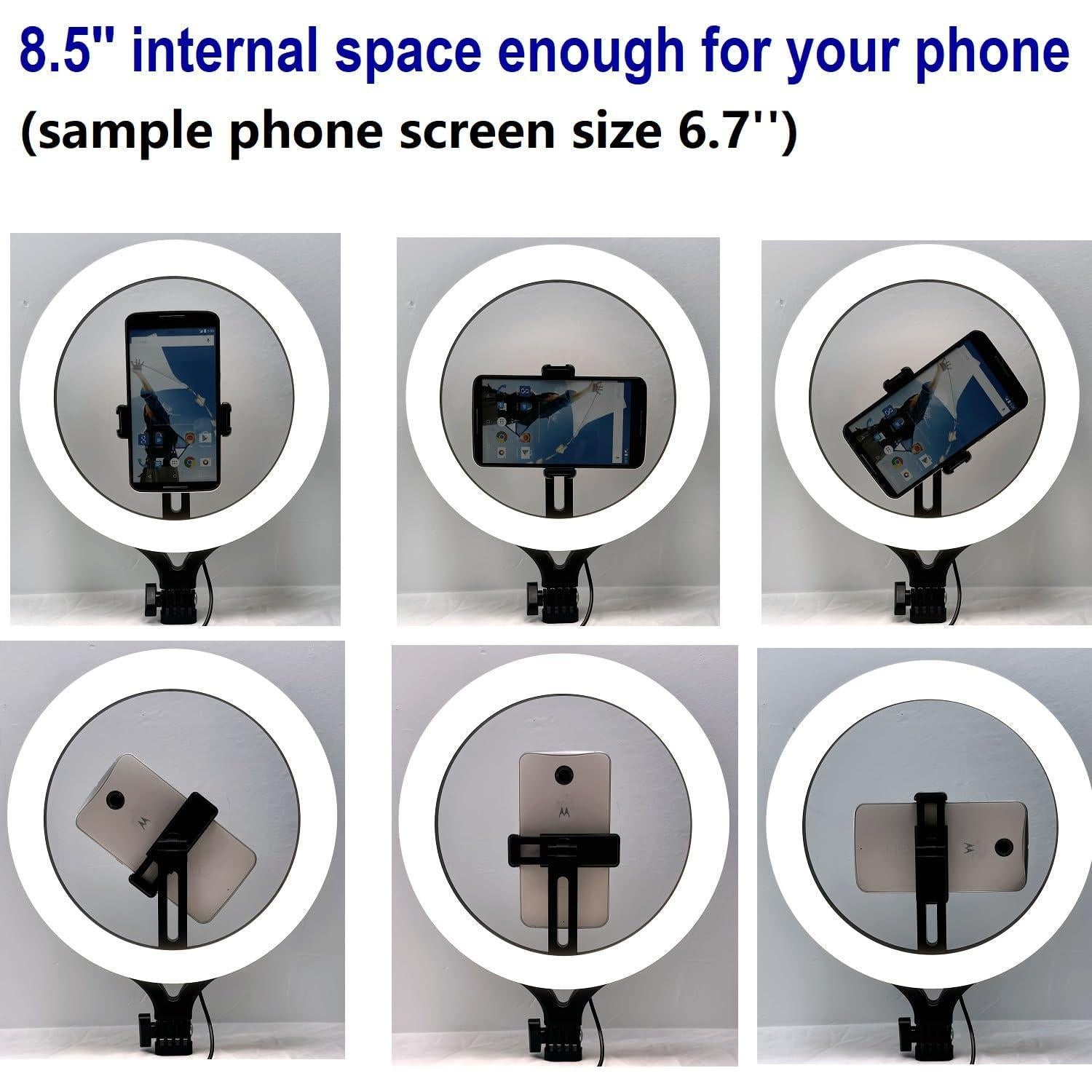 Anillo de Luz Selfie 27.94 cm Acetaken con Soporte Universal