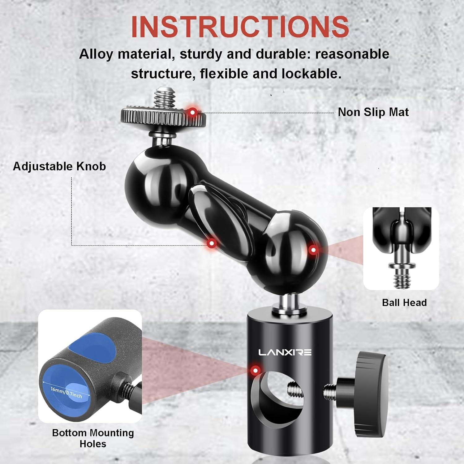 Adaptador de Montaje Lanxire para Soporte de Luz - 2 Paquetes