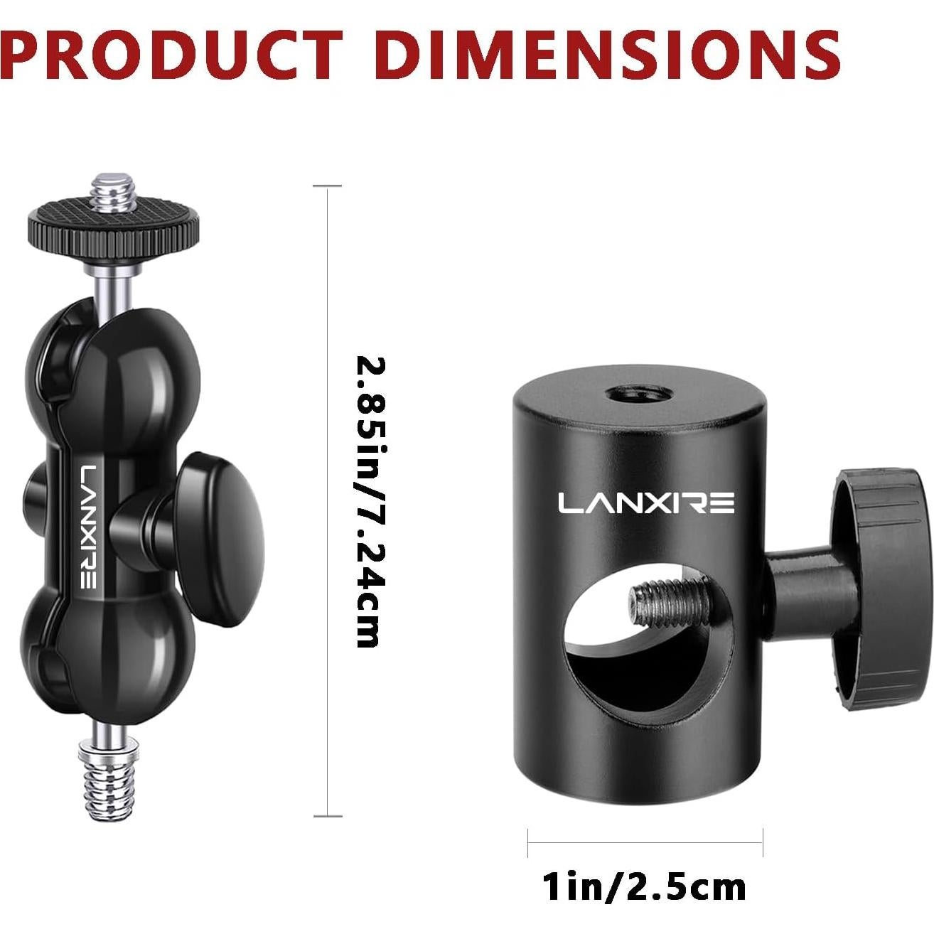 Adaptador de Montaje Lanxire para Soporte de Luz - 2 Paquetes