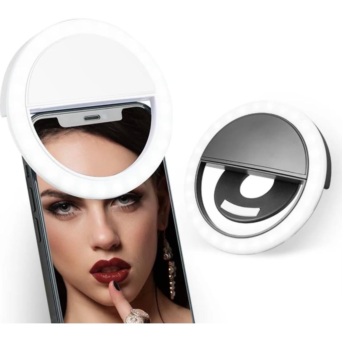 Anillo de Luz LED Clip On para Selfies Technology Co 3 Modos