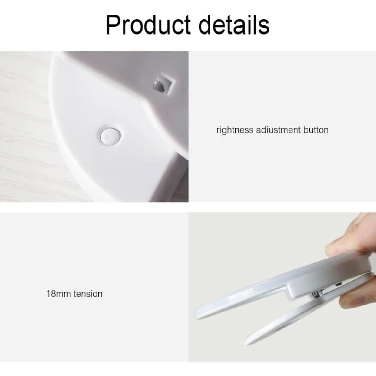 Anillo de Luz LED Clip On para Selfies Technology Co 3 Modos