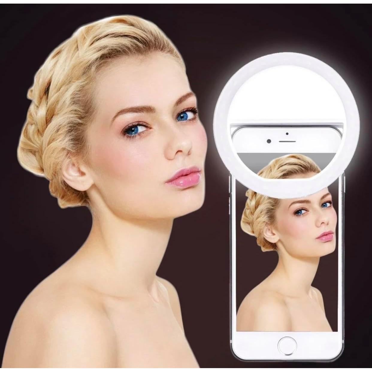 Anillo de Luz LED Clip On para Selfies Technology Co 3 Modos