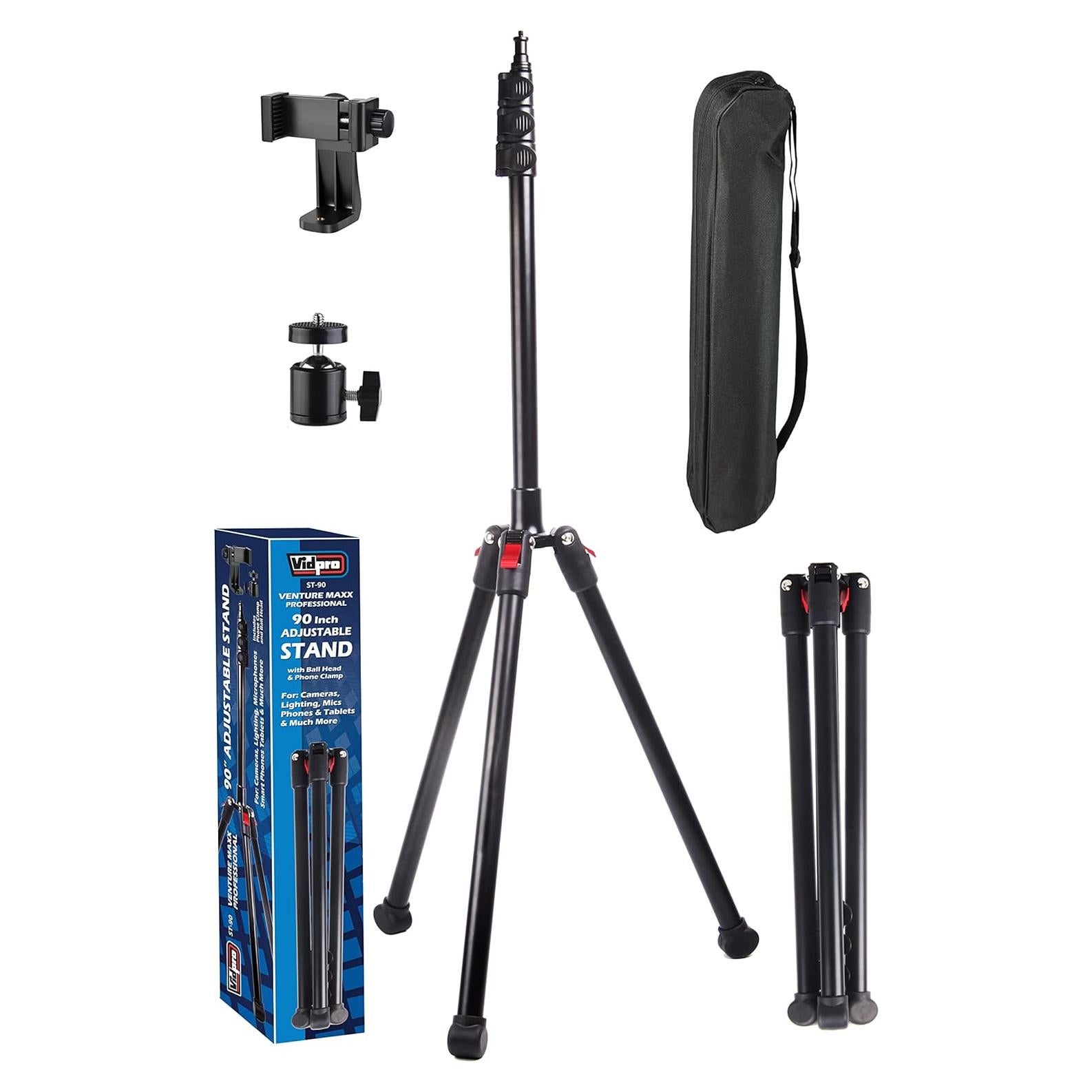 Soporte Profesional Ajustable Vidpro ST-90 de 90 Pulgadas