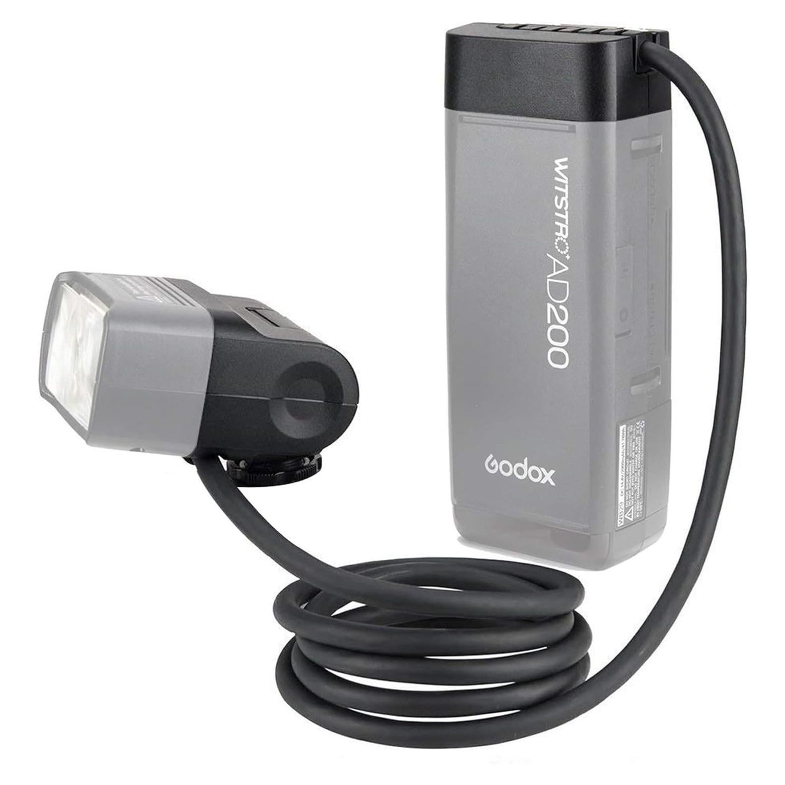 Cabezal de Flash Godox EC200 200W con Cable de 2m para AD200/AD200Pro