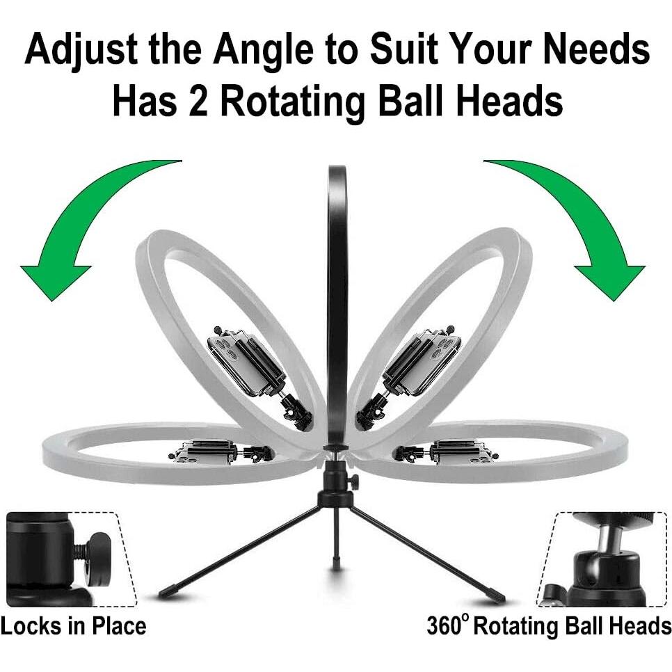 Anillo de Luz LED DaVoice 25 cm con Soporte y 3 Modos