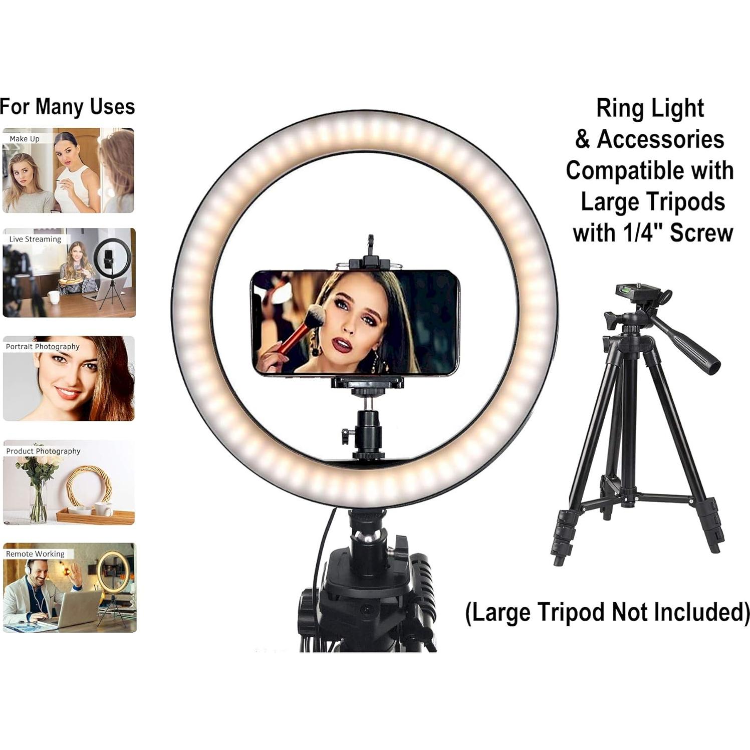 Anillo de Luz LED DaVoice 25 cm con Soporte y 3 Modos