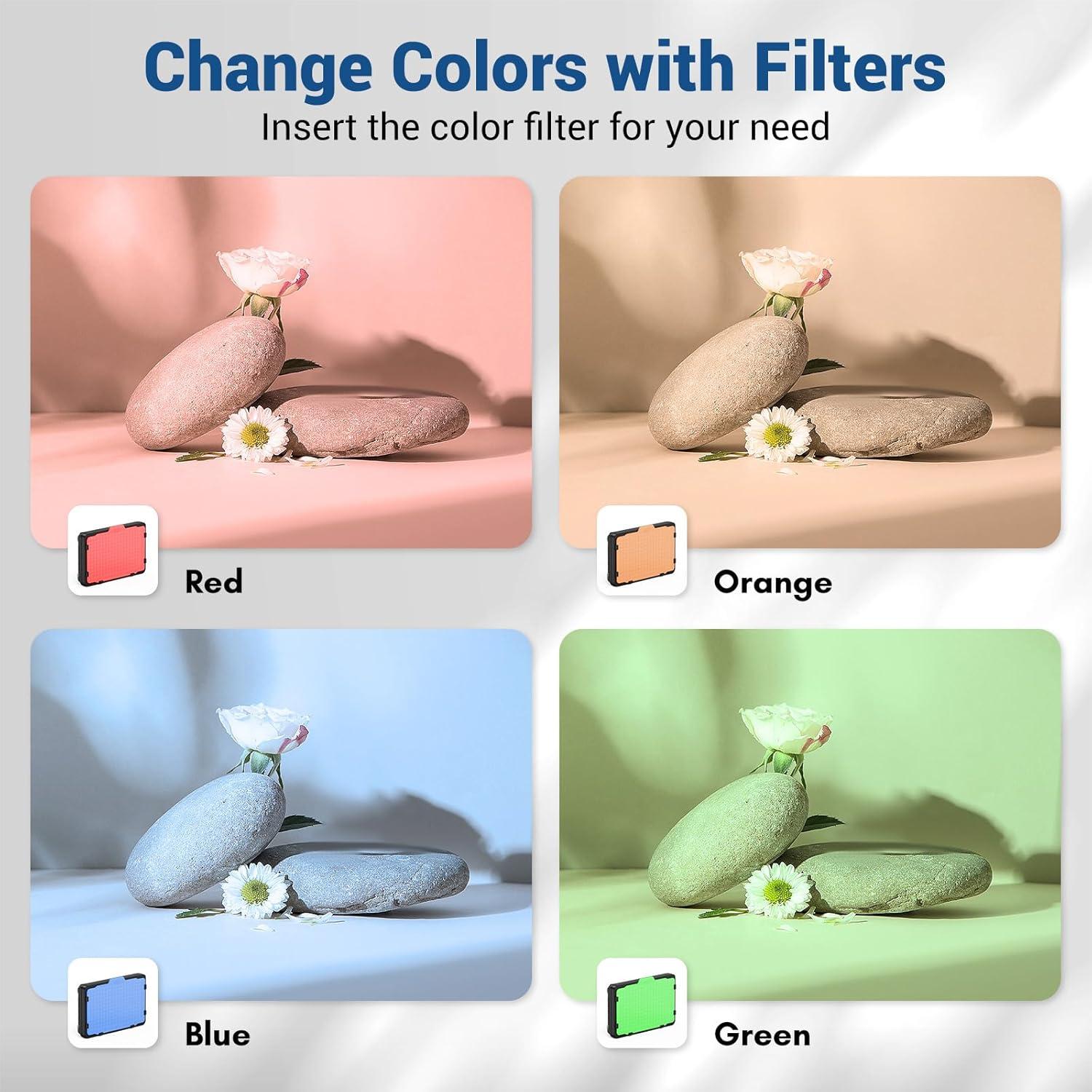 Luz de Video LED Tolifo PT-176S 11W con Batería 2200mAh