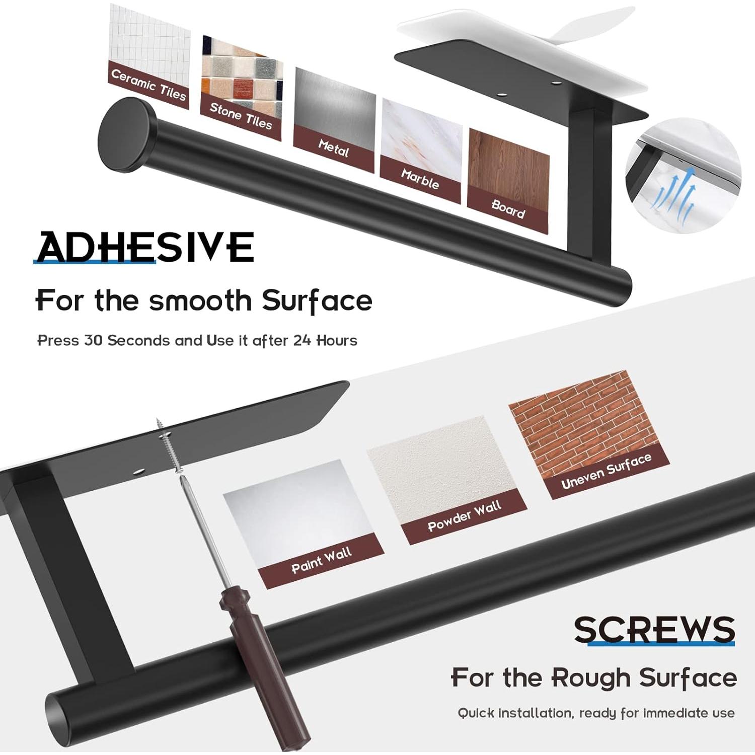 Soporte de Toallas de Papel ASTOFLI Acero Inoxidable 32 cm