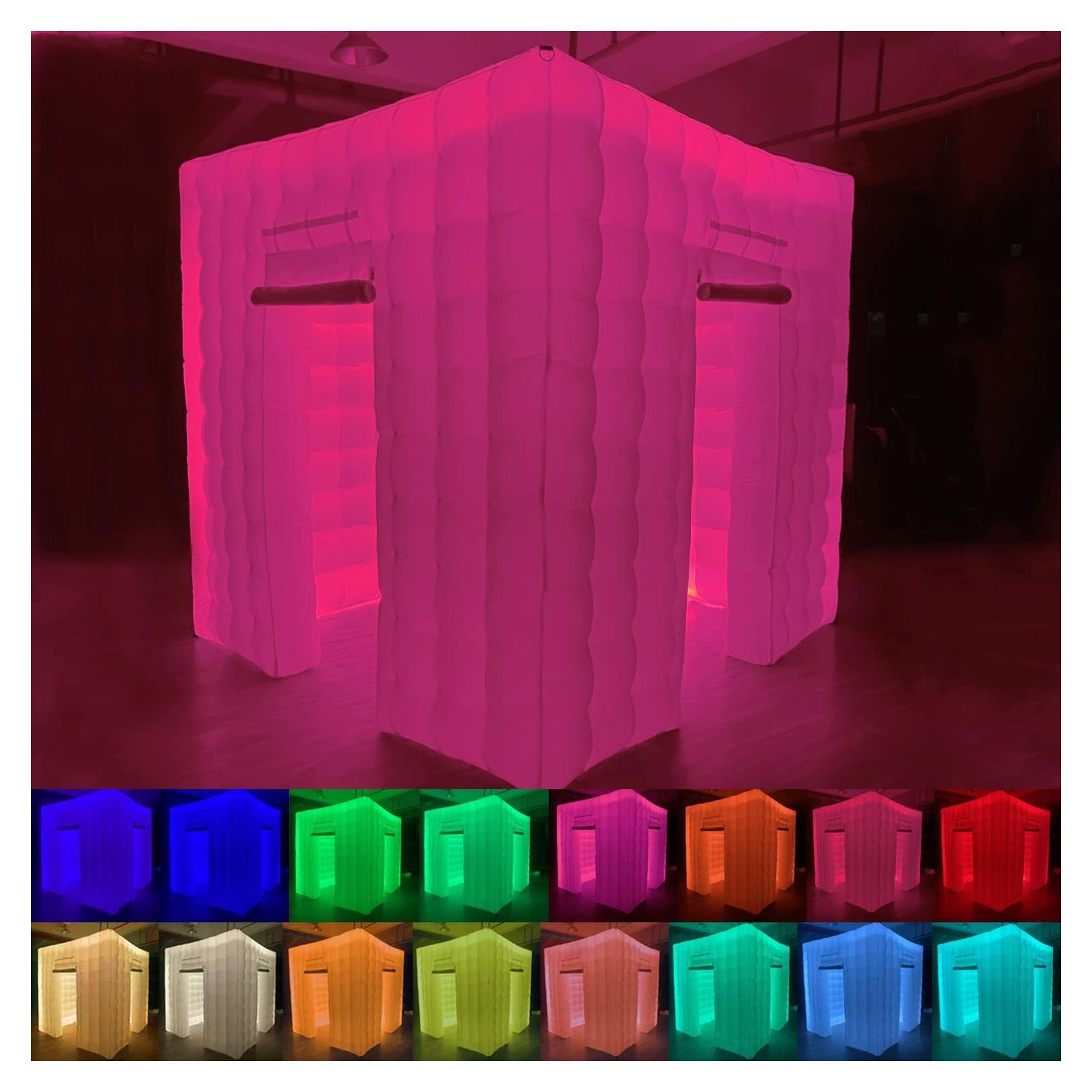 Cabina de Fotos Inflable CZGBRO 2.5x2.5m LED 16 Colores