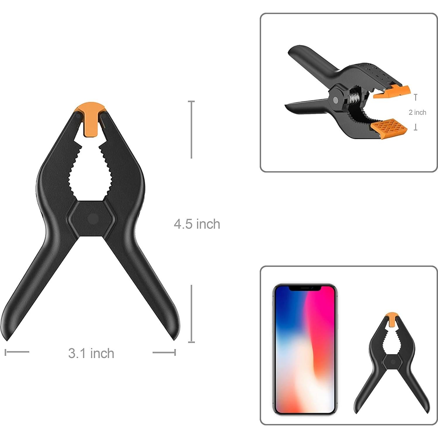 Kit de Clips de Fondo FUDESY - 14 Paquetes, Alta Resistencia