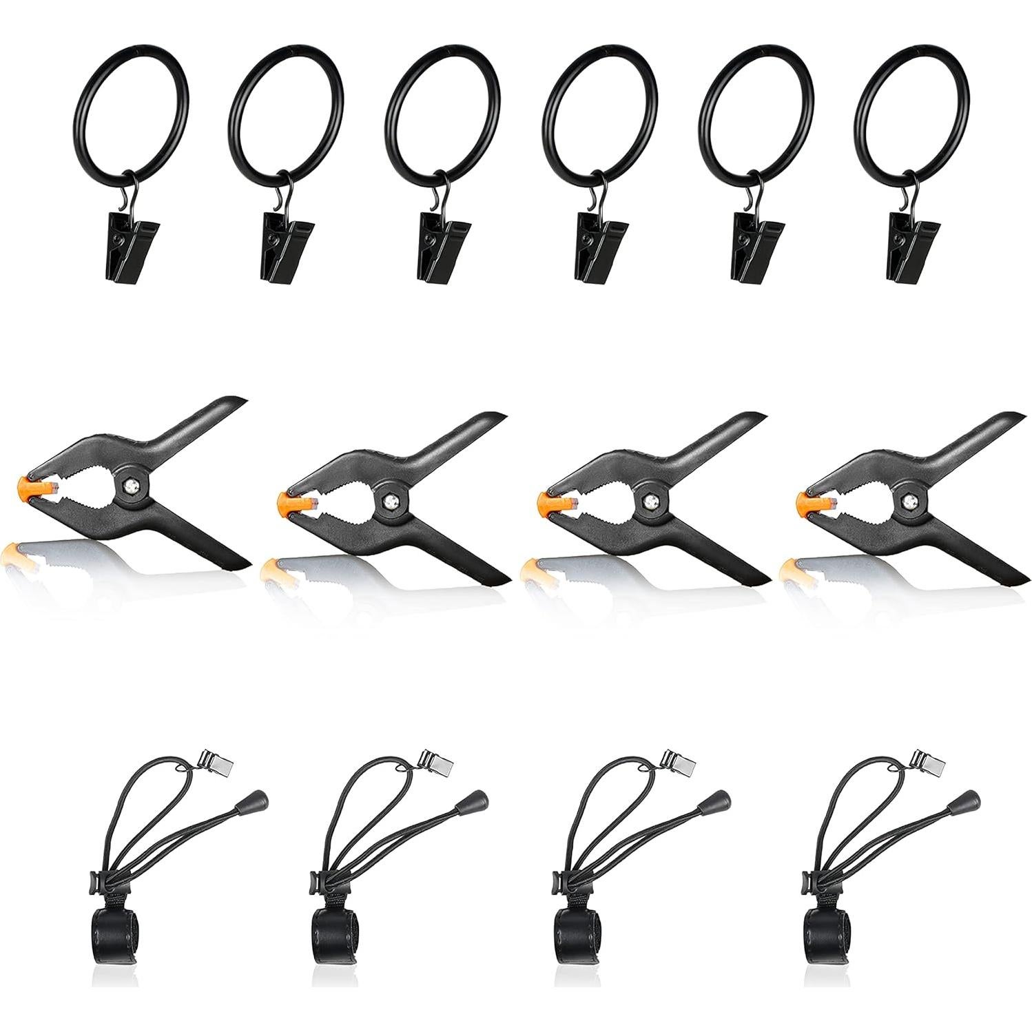 Kit de Clips de Fondo FUDESY - 14 Paquetes, Alta Resistencia