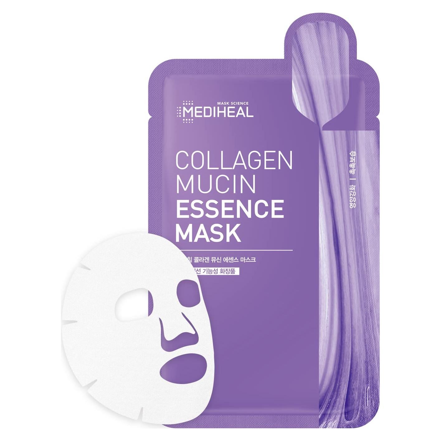 Mascarilla Facial Mediheal de Mucina de Colágeno - 15 Hojas