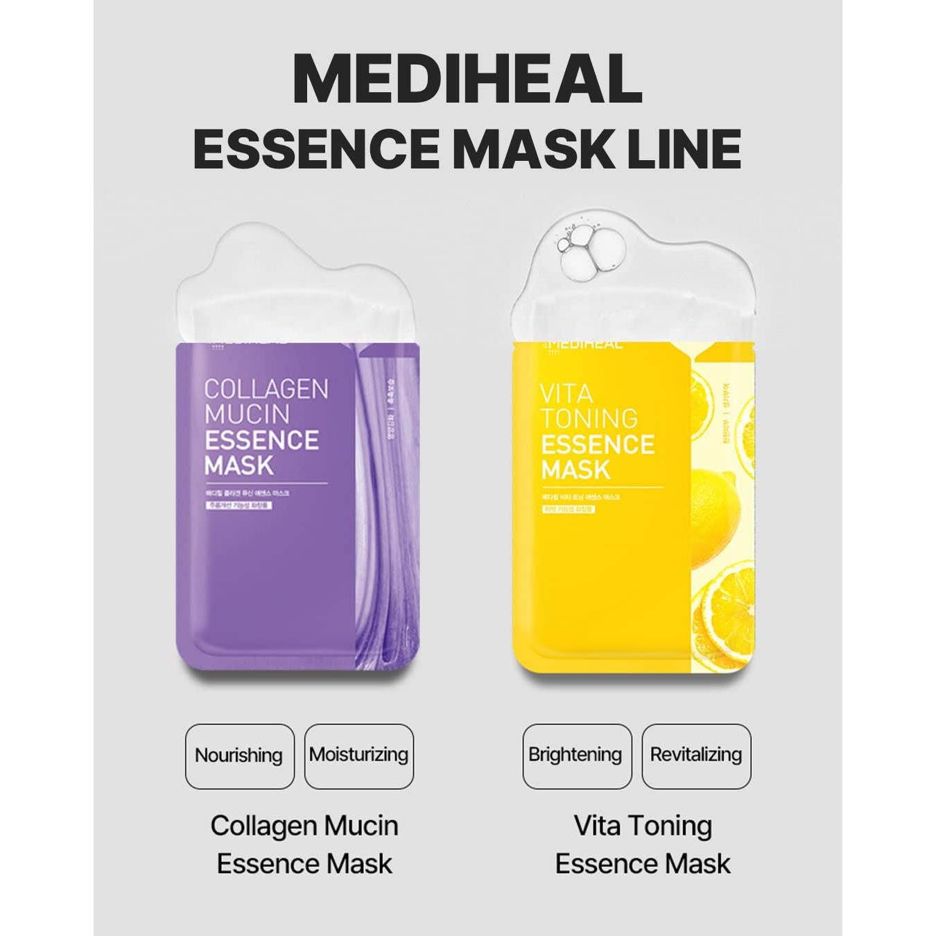 Mascarilla Facial Mediheal de Mucina de Colágeno - 15 Hojas
