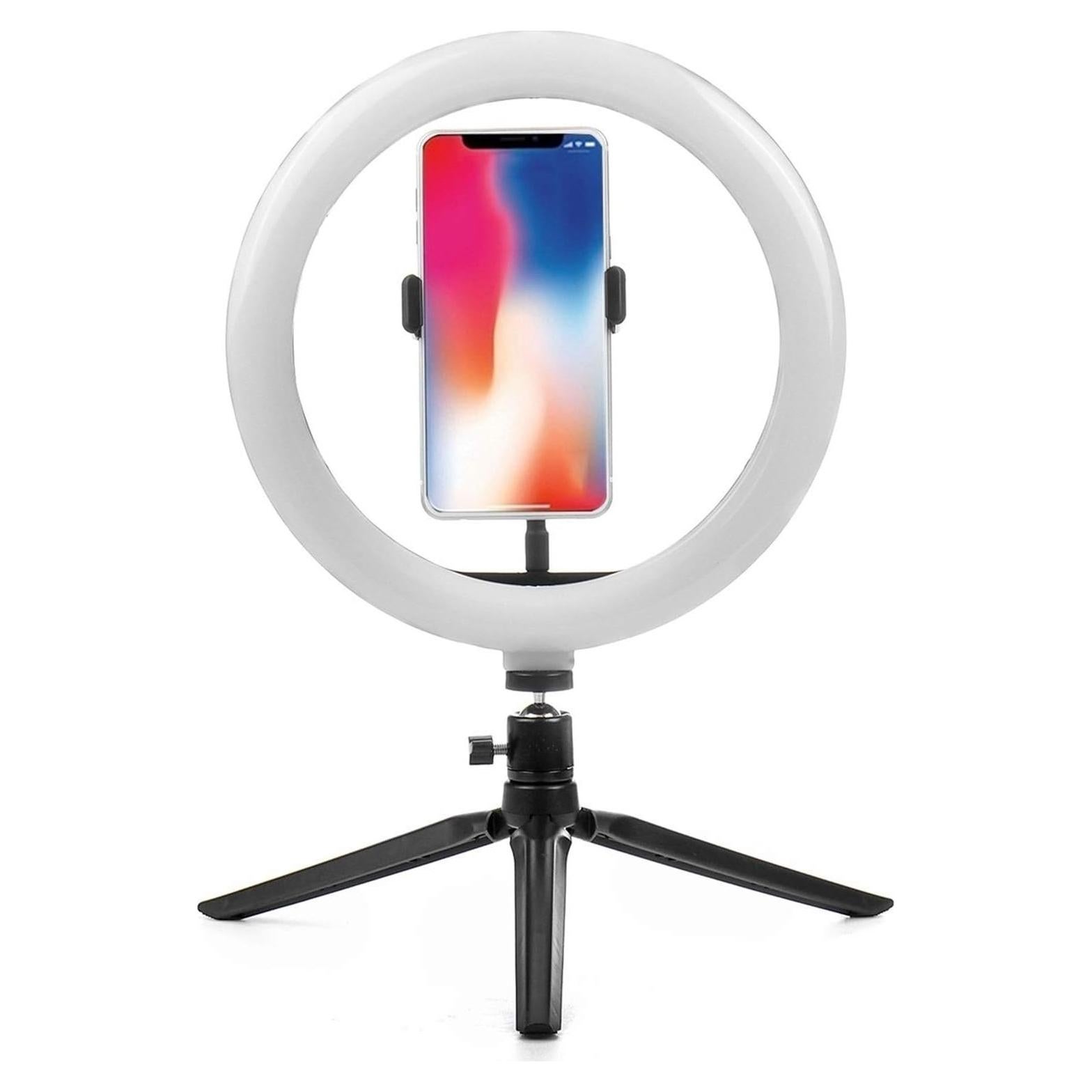 Luz de Anillo LED HCFSUK con Trípode y Soporte para Móvil