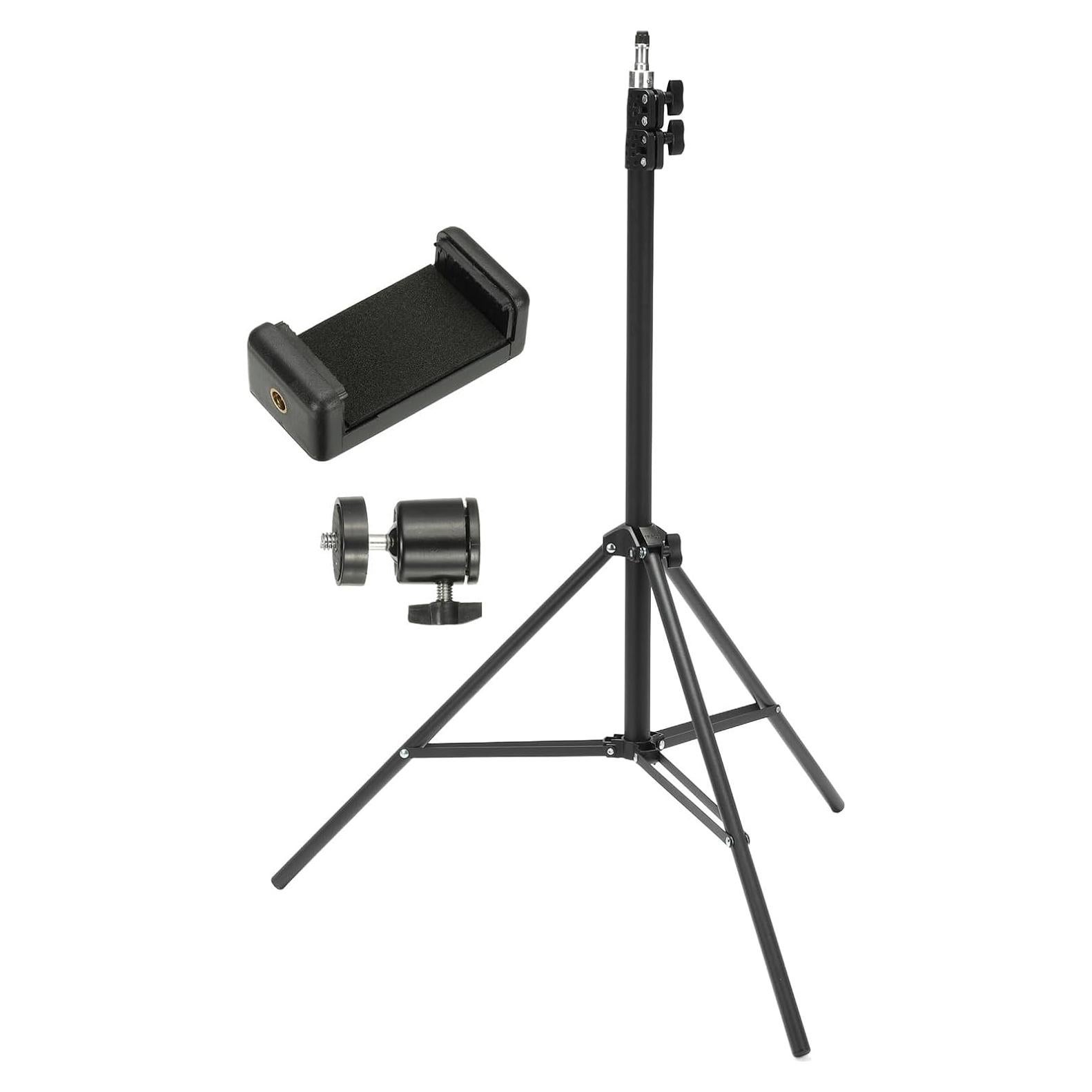 PATIKIL 6.9ft Light Stand Photography, Adjustable Light Stand Photography Tripod Stand Heavy Duty Portable for Ring Light Video Recording Studio Cameras Strobe