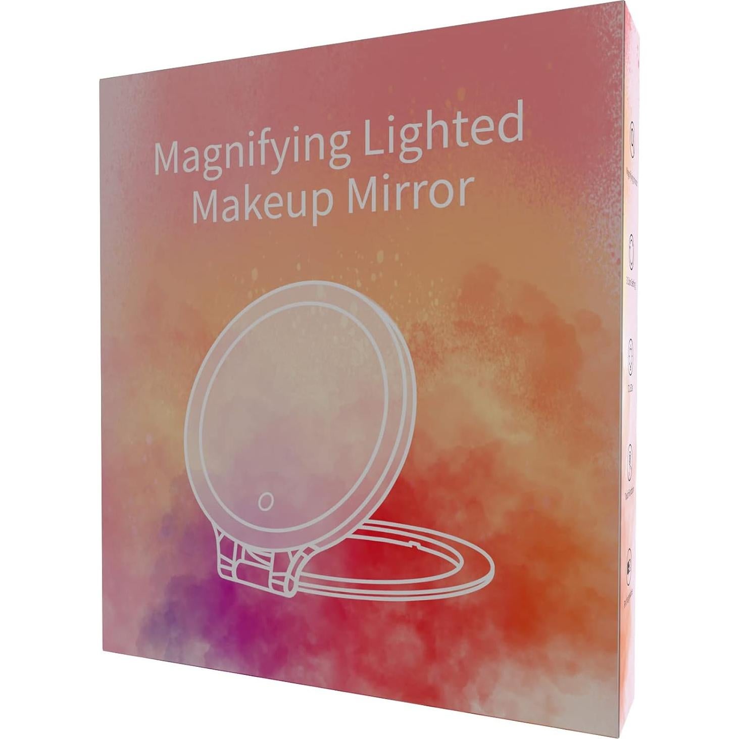 Espejo de Aumento FASCINATE 10X LED Recargable Blanco