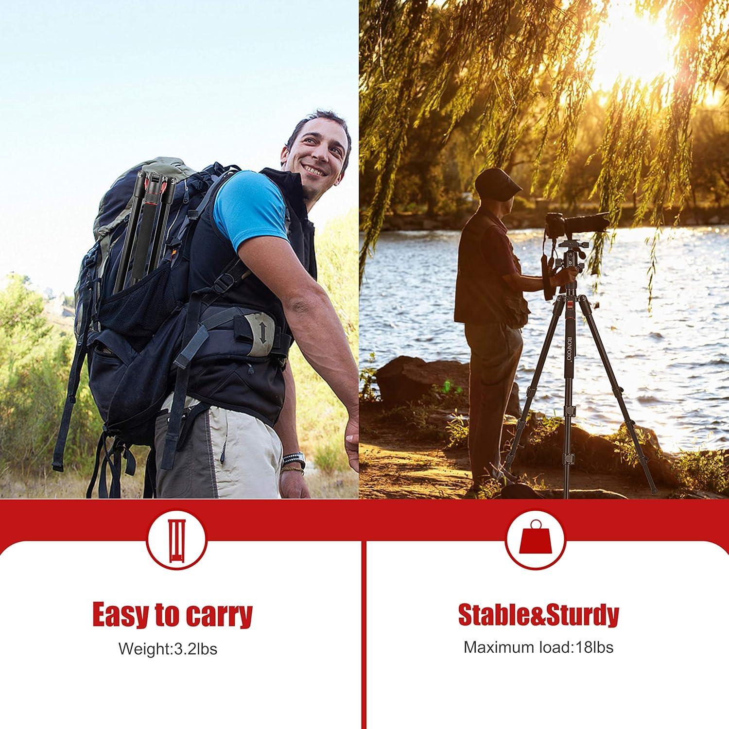 Trípode de Aluminio BONFOTO B168 para Cámara 1.45 kg