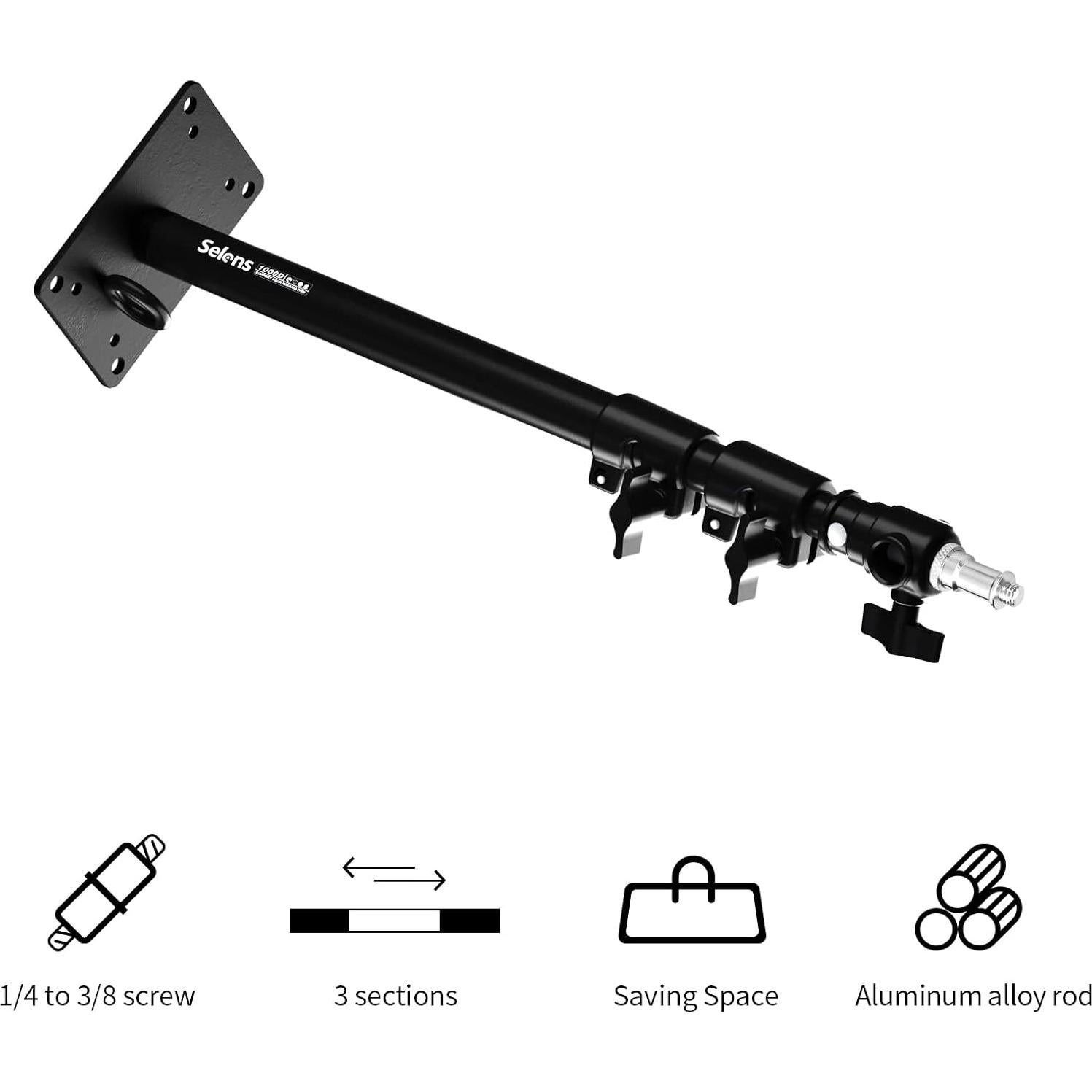 Soporte de Pared para Cámara Selens con Brazo Ajustable 100cm