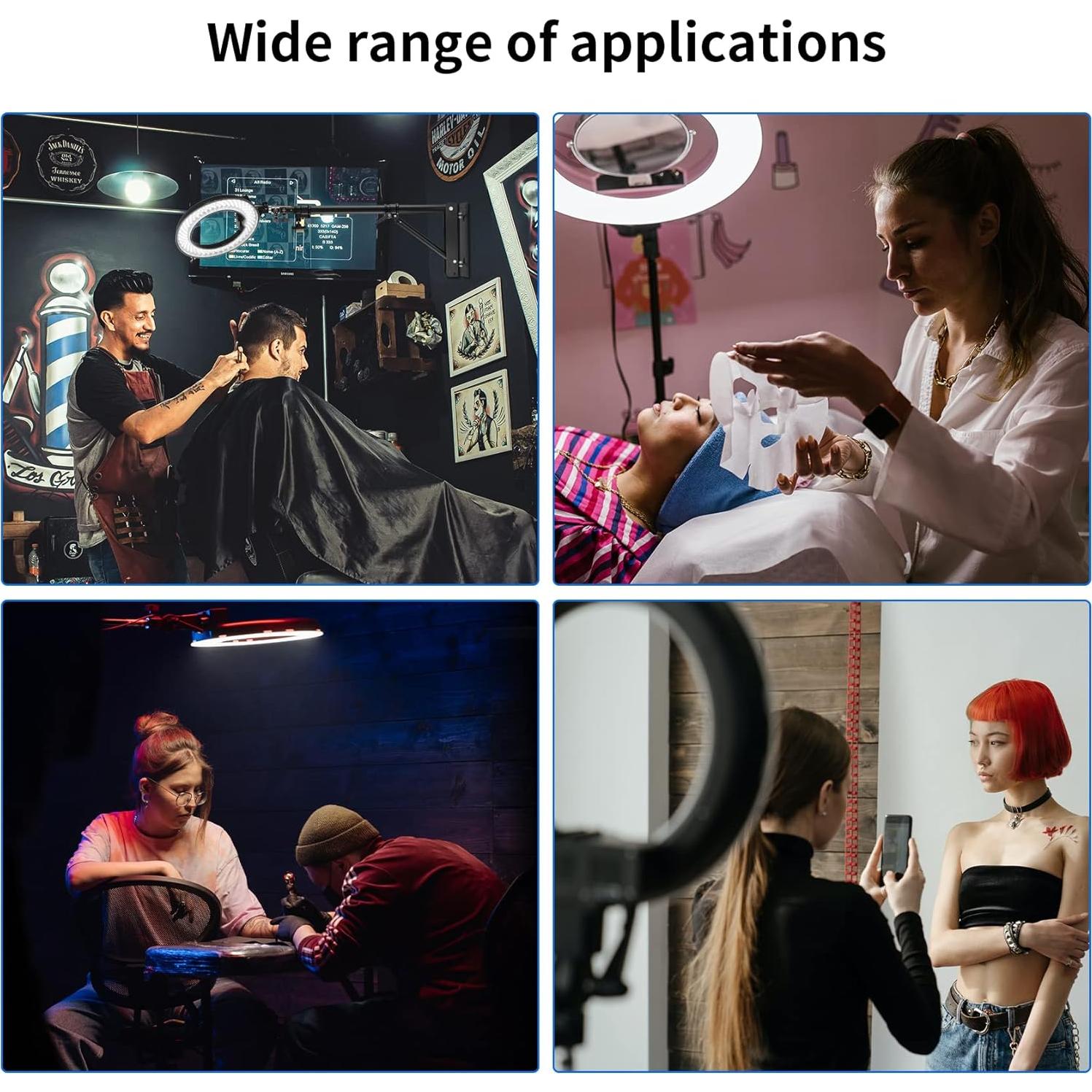 Selens Wall Mount Triangle Boom Arm 39.37inch/100cm, Ring Light Mount Support and Handle Adjustable Knob Accessory 180°Flexible Rotation for Studio Video Light, Monolight, Photography, Softbox, Reflec