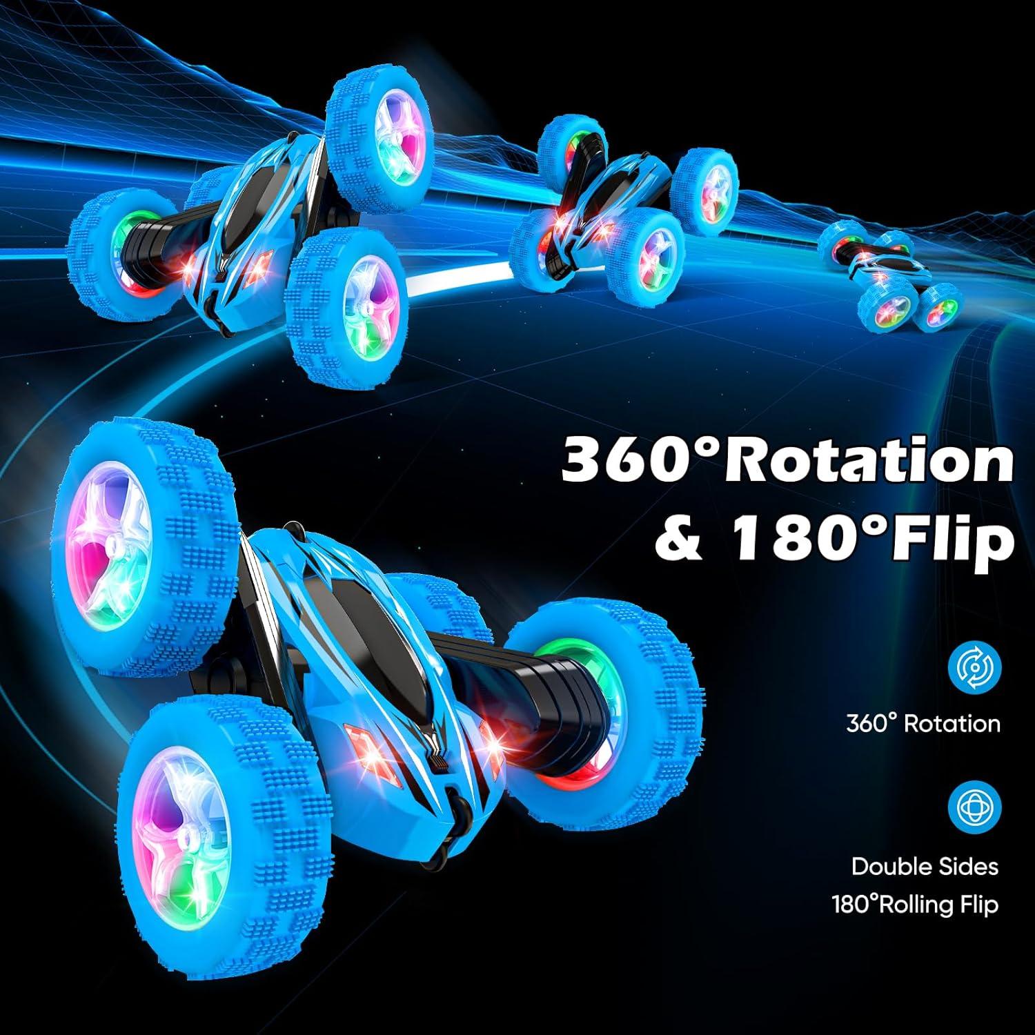 Coche de Control Remoto Qumcou 4WD 360° para Niños 6-12 Años