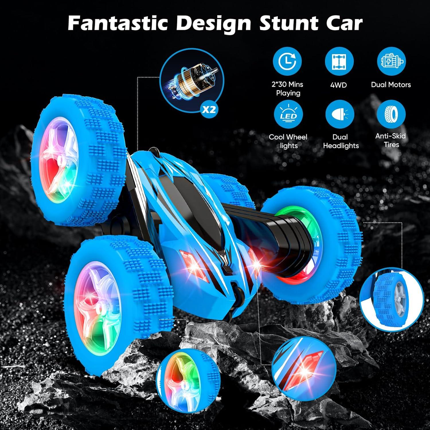 Coche de Control Remoto Qumcou 4WD 360° para Niños 6-12 Años