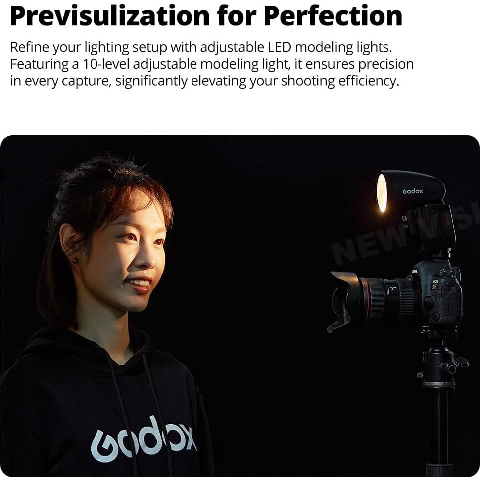 Flash Godox V1Pro C para Canon TTL 76Ws Batería Li-Ion