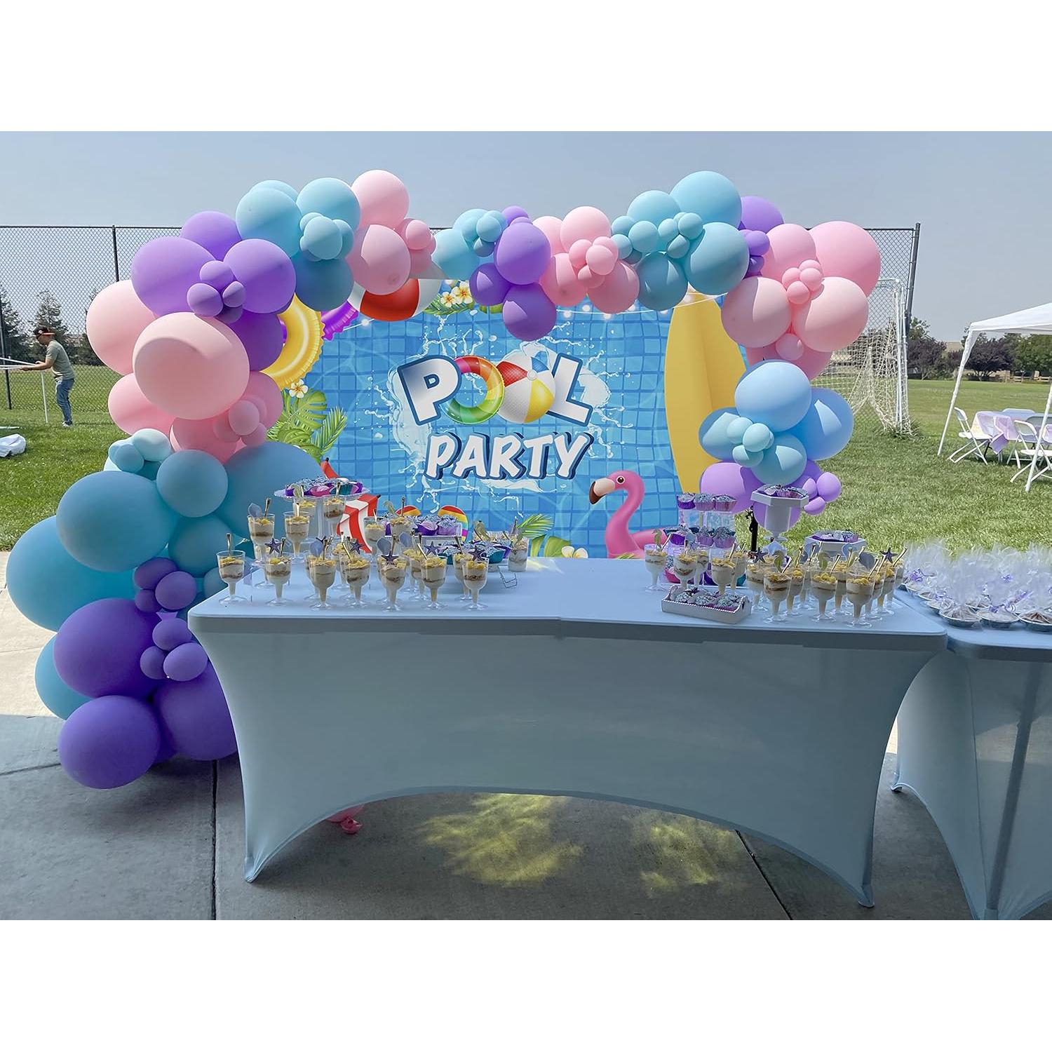 Fondo de Fiesta Piscina RUYI 2.1x1.5m Decoración Colorida