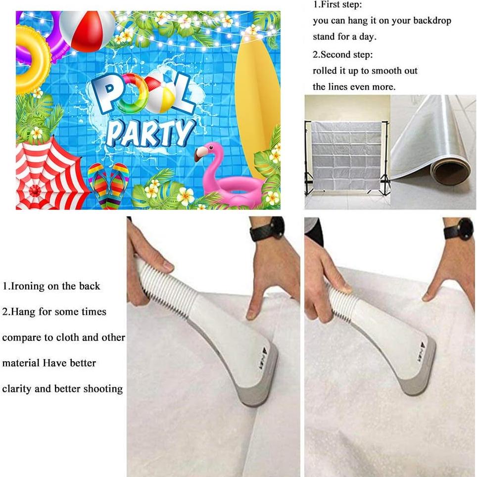 Fondo de Fiesta Piscina RUYI 2.1x1.5m Decoración Colorida