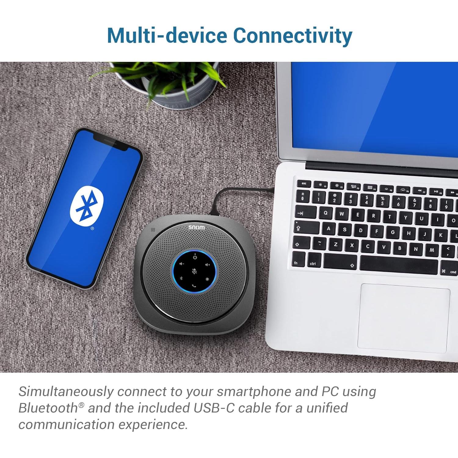 Altavoz de Conferencia Snom C300 Bluetooth 5.0 6 Micrófonos