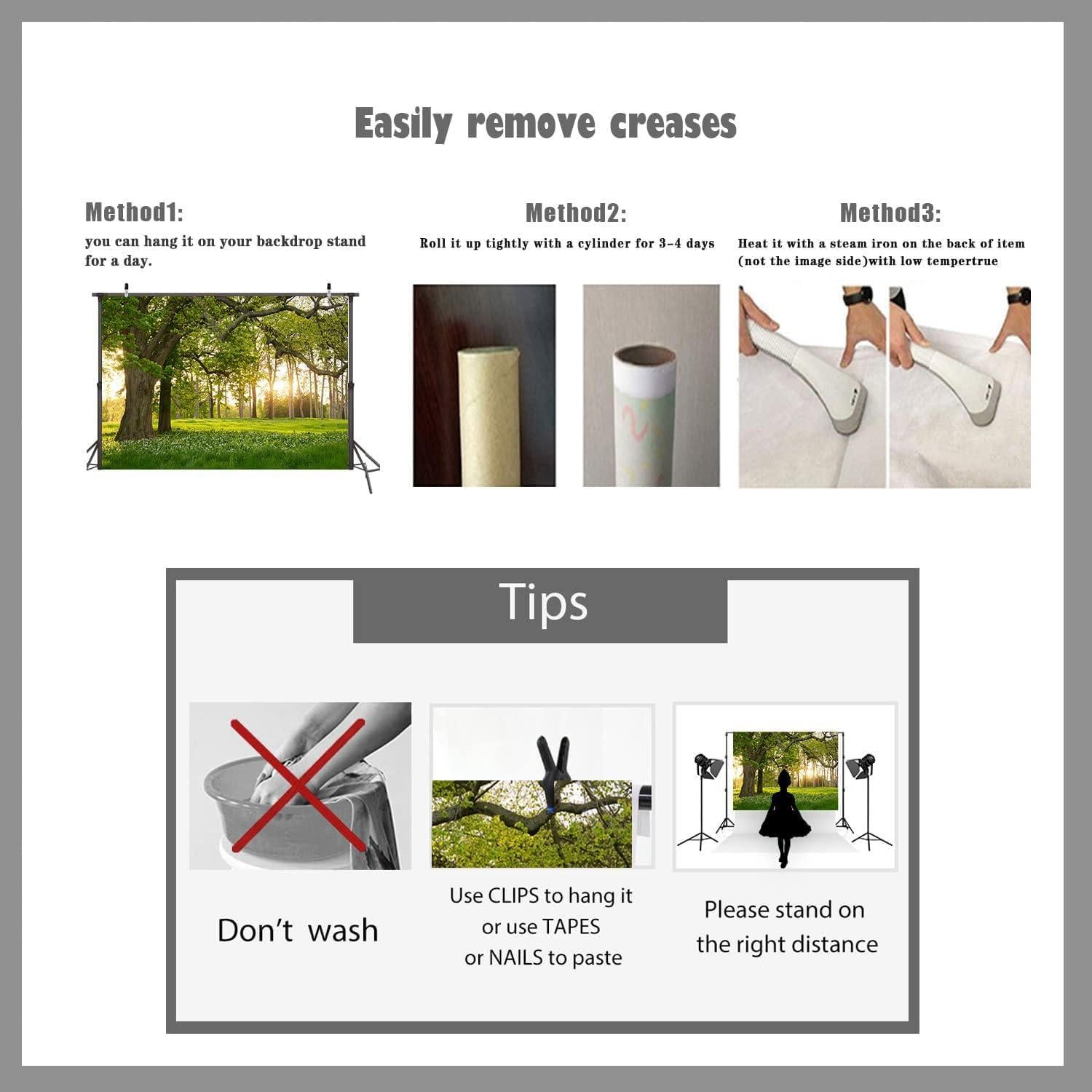 Fondo Fotográfico Vinilo 2.13x1.52m TOENGS Bosque Primavera