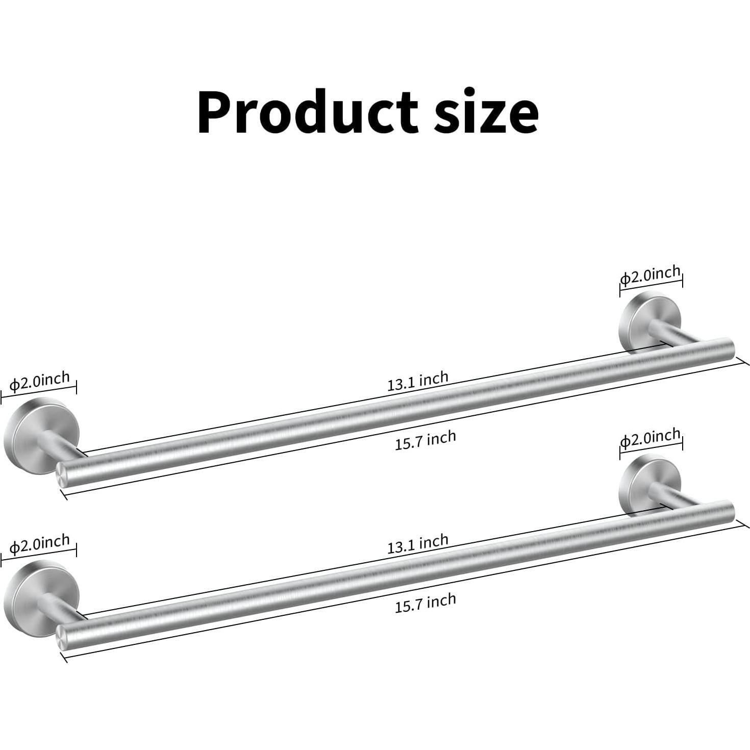 Cilee Barra de Toalla de Baño Acero Inoxidable 40.64 cm