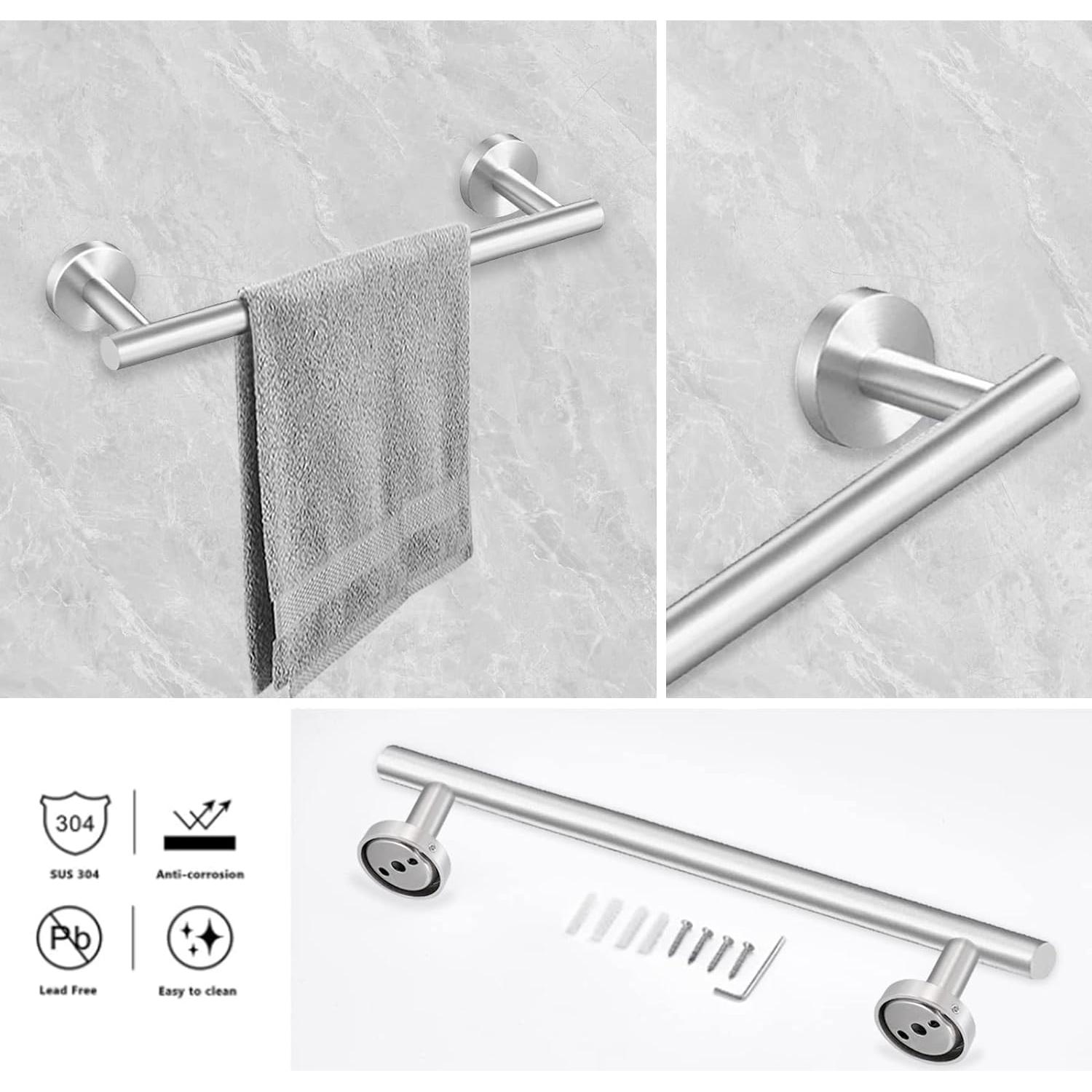 Cilee Barra de Toalla de Baño Acero Inoxidable 40.64 cm