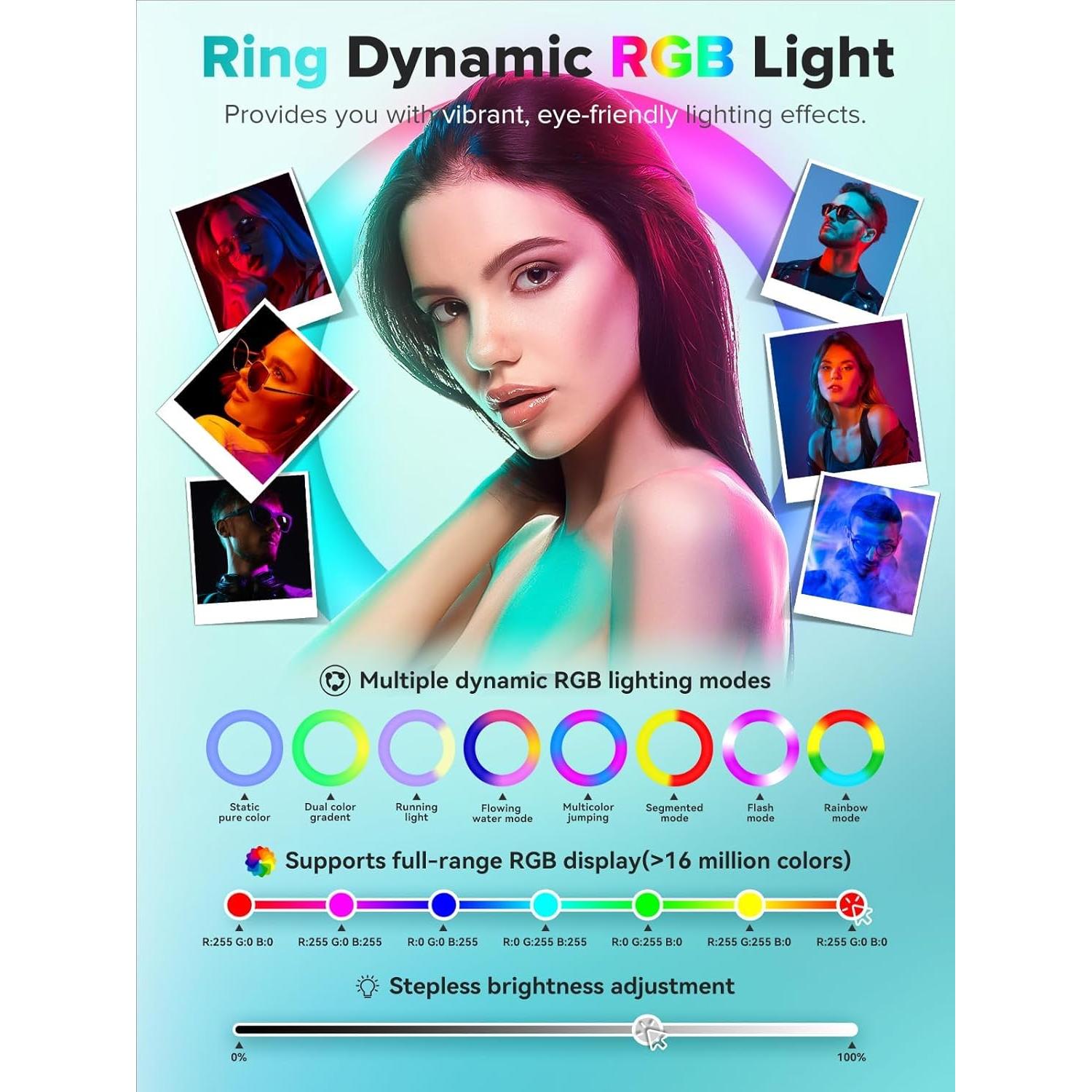 Portable Photo Booth,Photo Booth Machine for I Pad 10.2" 10.9'' 11'' 12.9''Digital Selfie Photobooth Customized Logo RGB LED Light Provide Cyratok Photo Booth Software for Events, Parties, Wedding