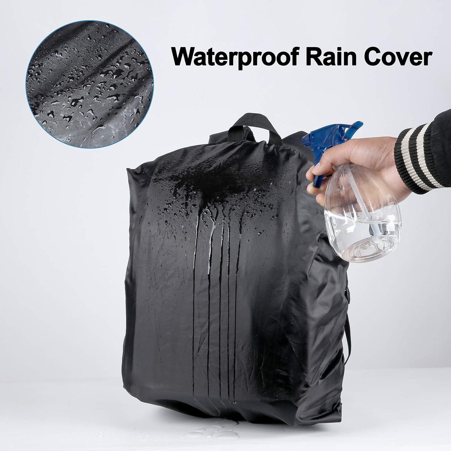 EMART 2 Pack Heavy Duty Light Stand 8.5ft, Aluminum Construction, Photo Video Studio Tripod，and Camera Bag Backpack Professional for DSLR/SLR Mirrorless Camera Accessories with Waterproof Rain Cover