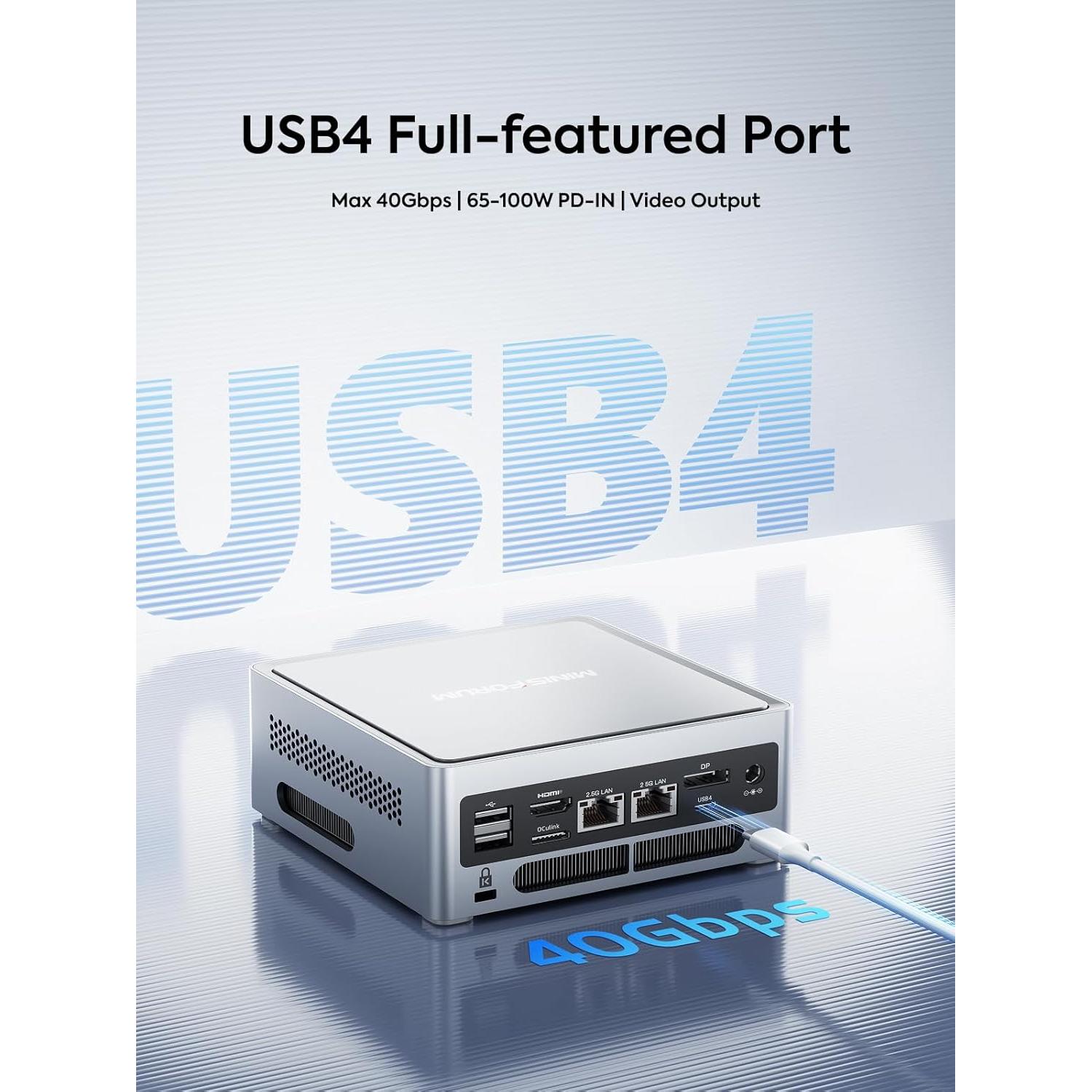 MINISFORUM NAB9 Plus Mini PC i9 32GB RAM 1TB SSD HDMI DP