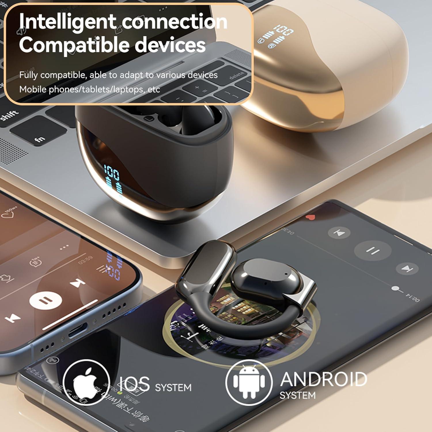 Auriculares Traductores AI Bluetooth - 144 Idiomas, Negro