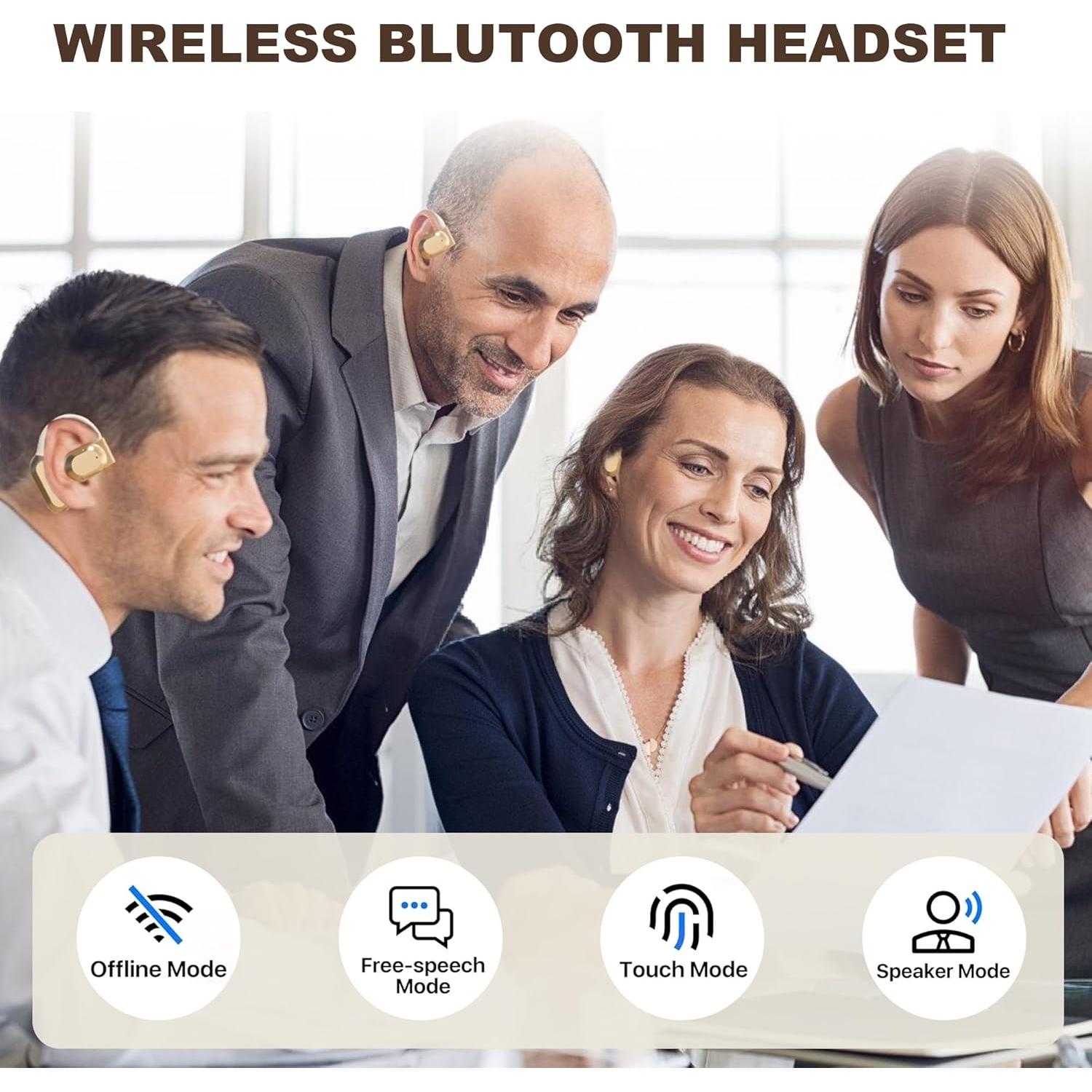 Auriculares Traductores AI Bluetooth - 144 Idiomas, Negro