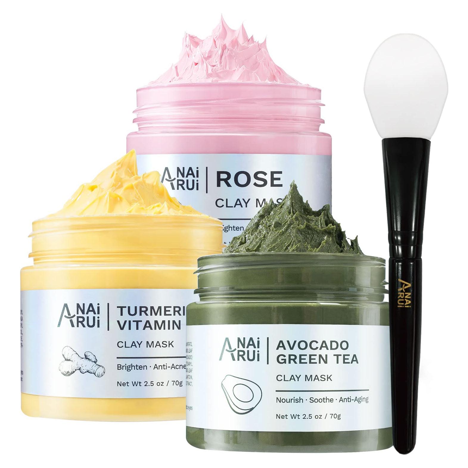 Set de Mascarillas Faciales ANAI RUI - Arcilla y Vitamina C