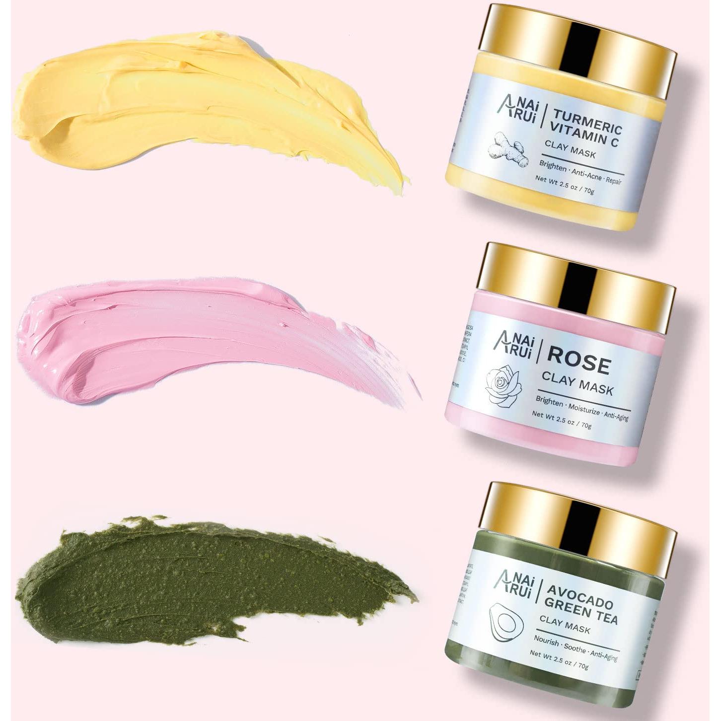 Set de Mascarillas Faciales ANAI RUI - Arcilla y Vitamina C